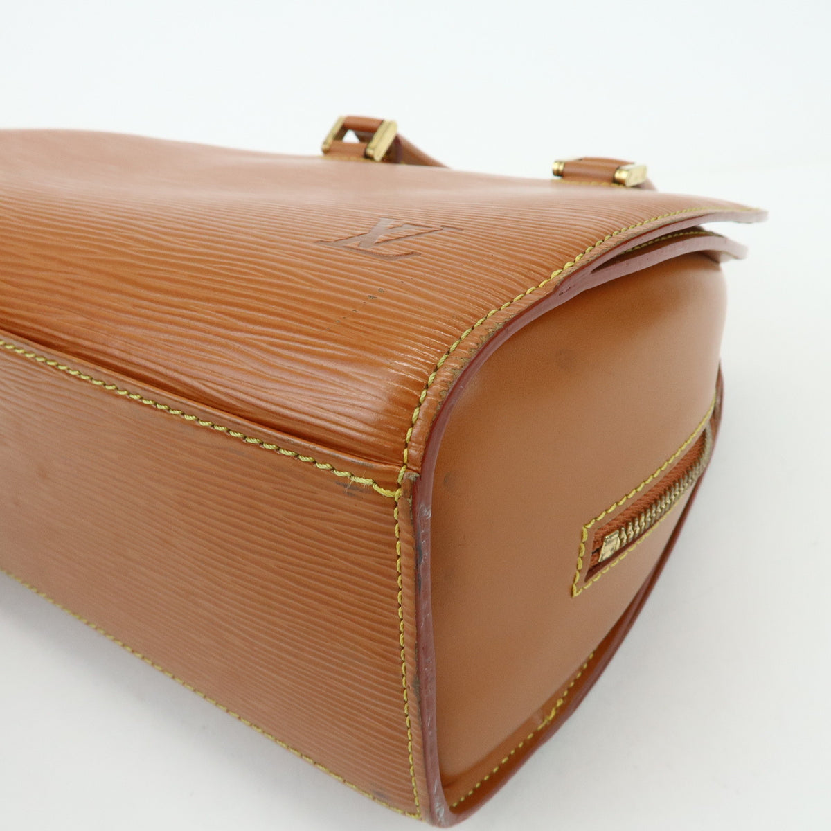 Louis Vuitton Epi Pont Neuf Leather Hand Bag Zipang Gold M52058
