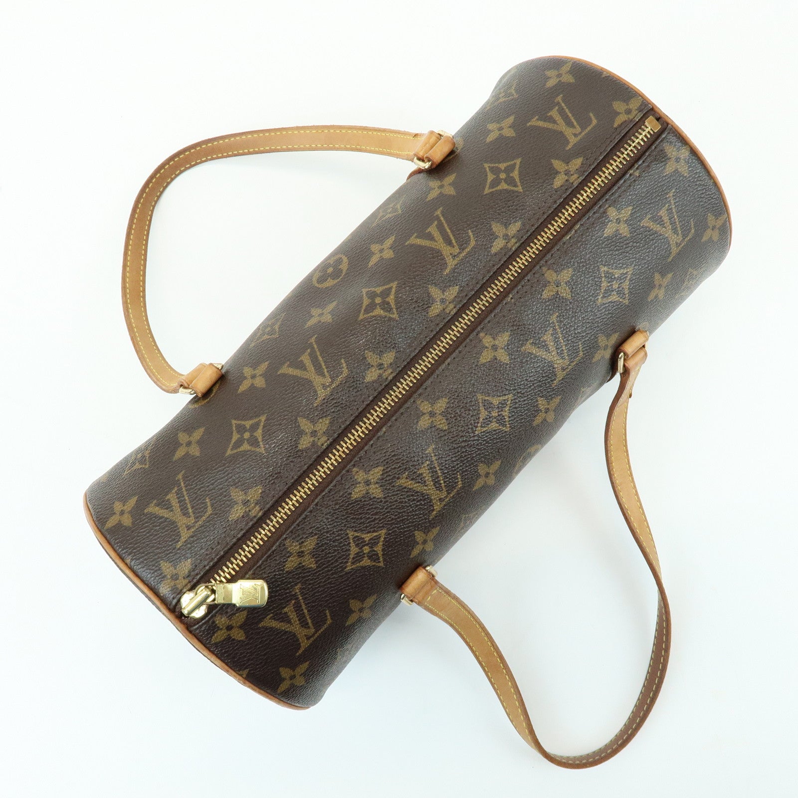 Louis Vuitton Monogram Canvas Leather Papillon 30 Brown M51385