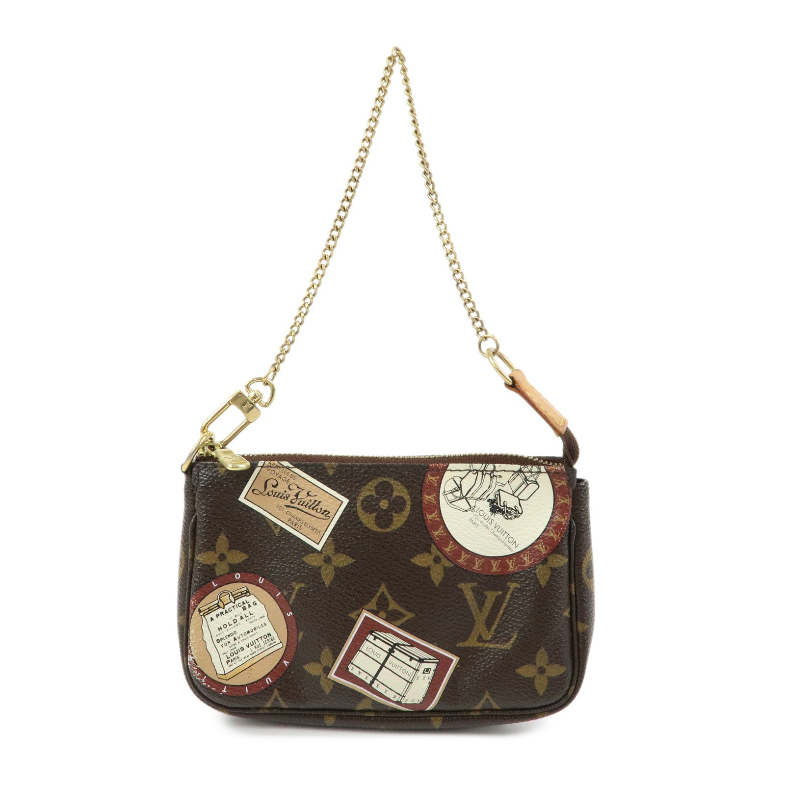 Louis Vuitton Monogram Mini Pochette Accessoire Patch Brown M95804