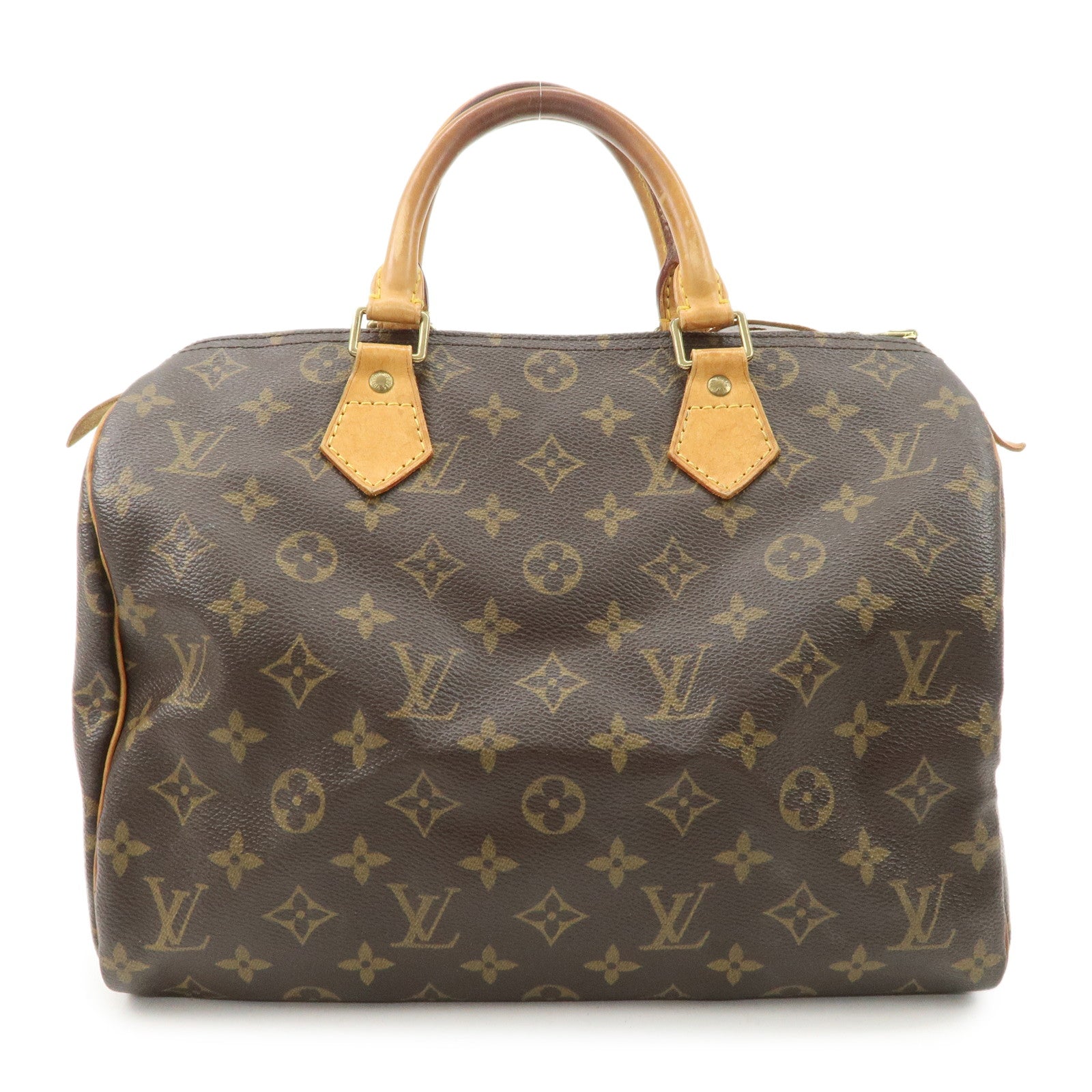 Louis Vuitton Monogram Speedy 30 Hand Bag Boston Bag M41526 Used