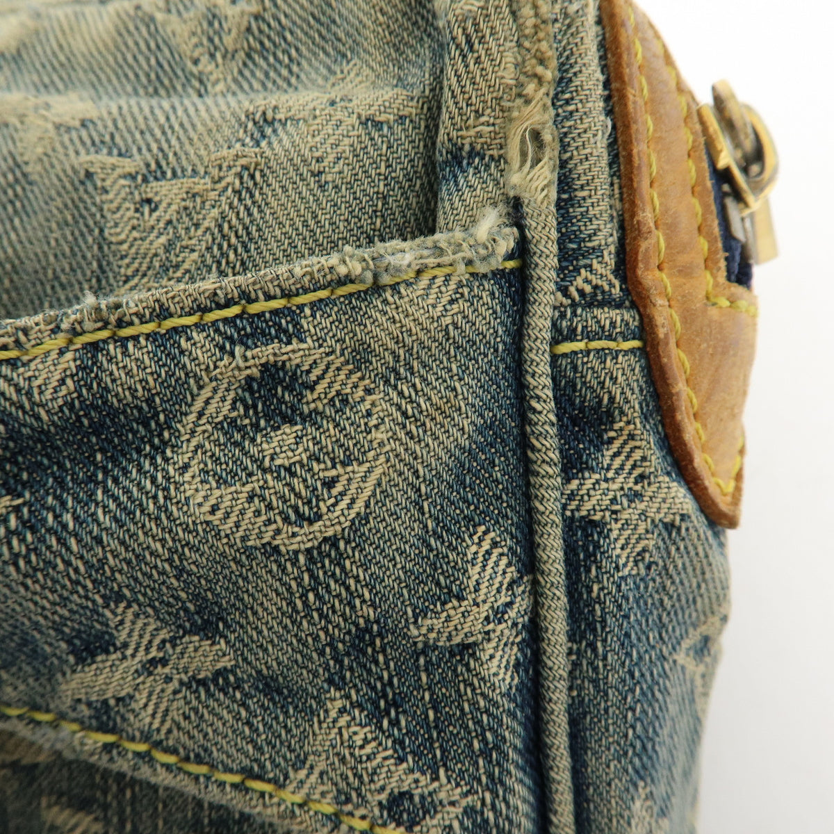 Louis Vuitton Monogram Denim Bum Bag Waist Bag Blue M95347