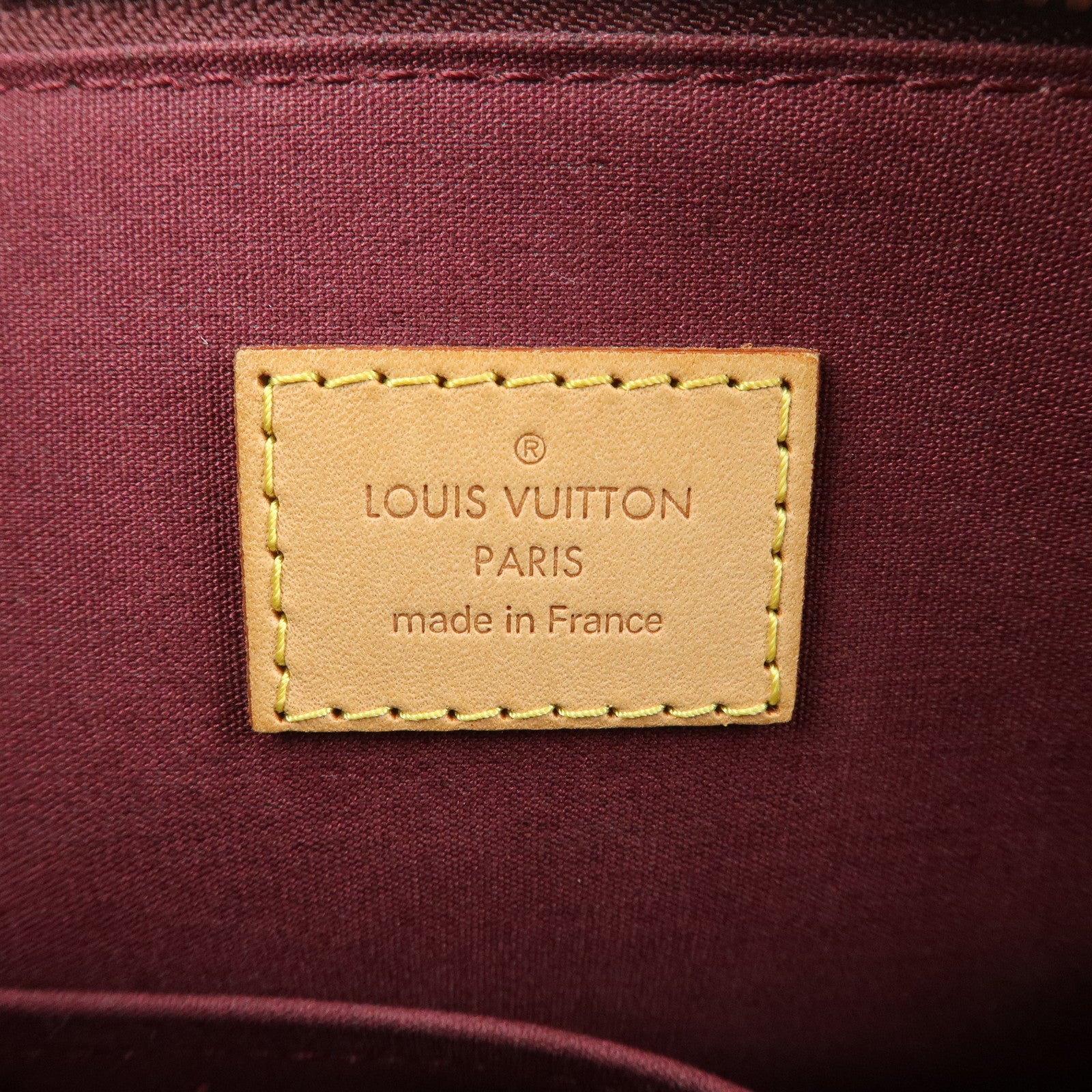 Louis Vuitton Monogram Vernis Alma PM Hand Bag Rouge Fauviste M91691