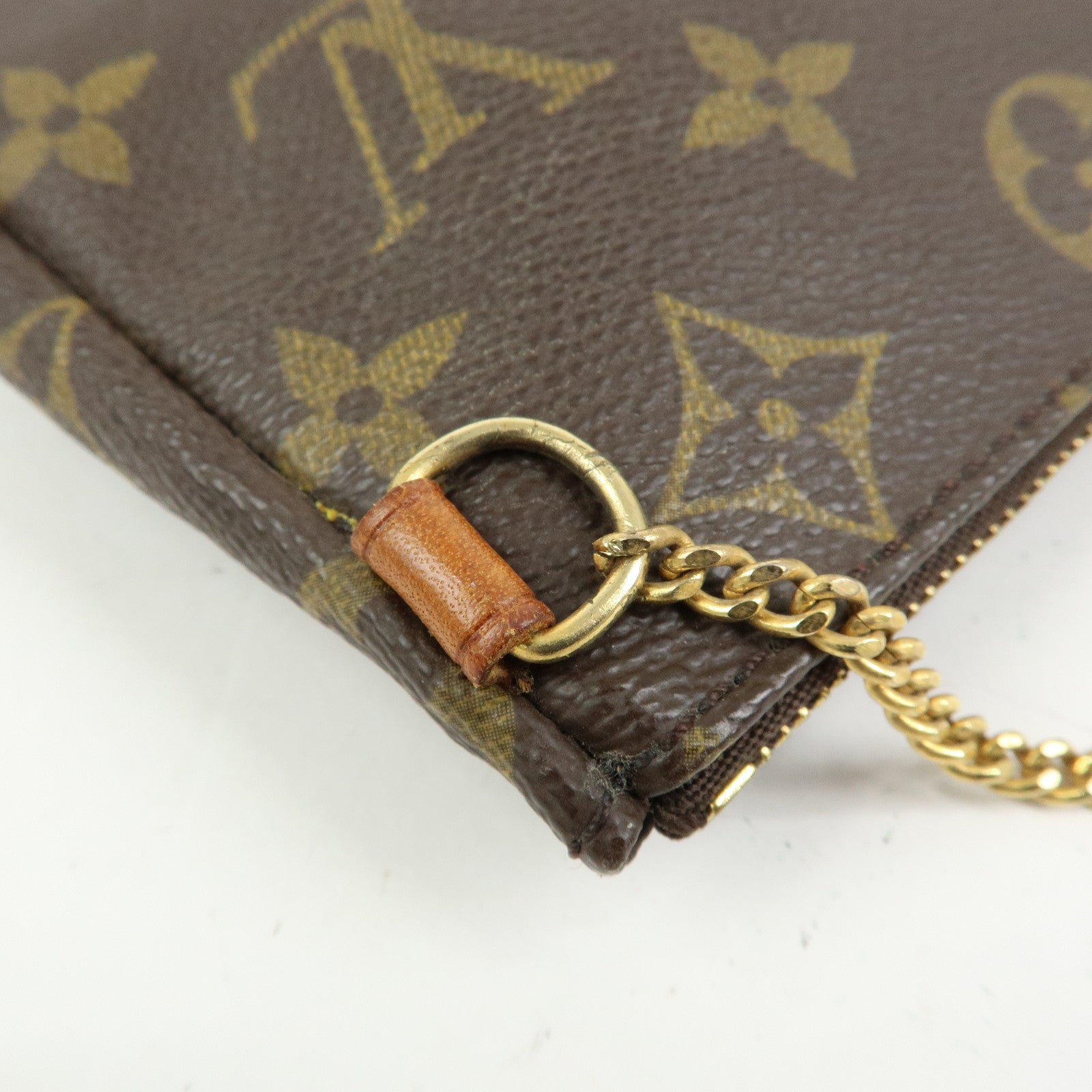 Louis Vuitton Monogram Canvas Mini Pouch For Sac Shopping GM Brown