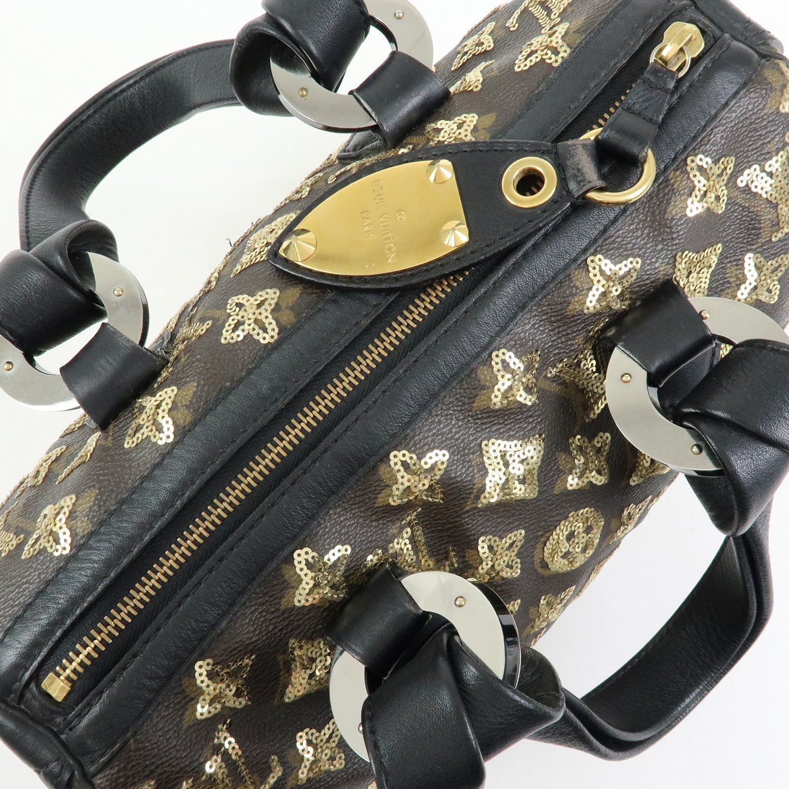 Louis Vuitton Monogram Eclipse Speedy 30 Hand Bag Noir M40244