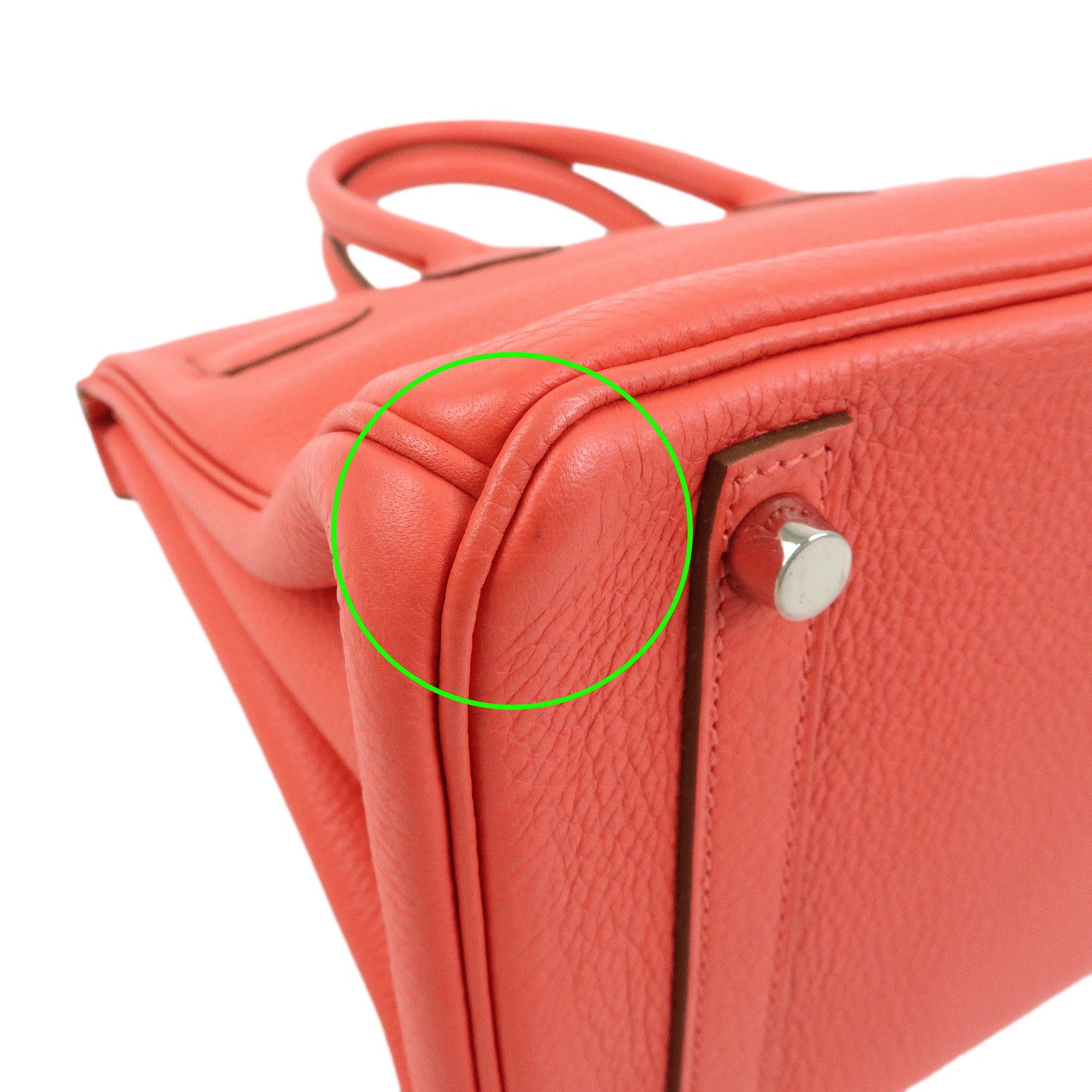 HERMES Birkin 30 Togo Leather Hand Bag □P Stamped Pink