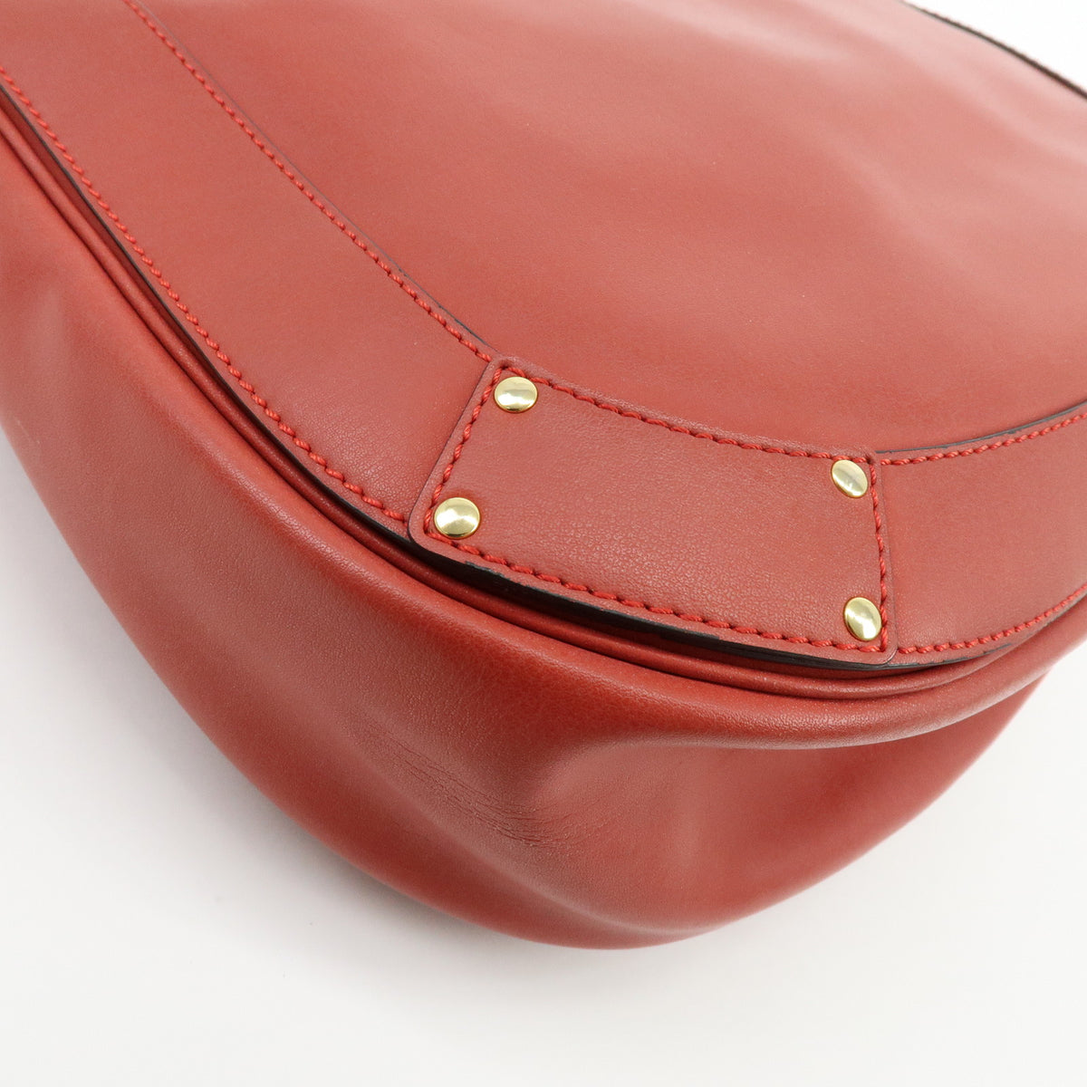 Chloe Eden Leather Shoulder Bag Crossbody Bag Tassel Red