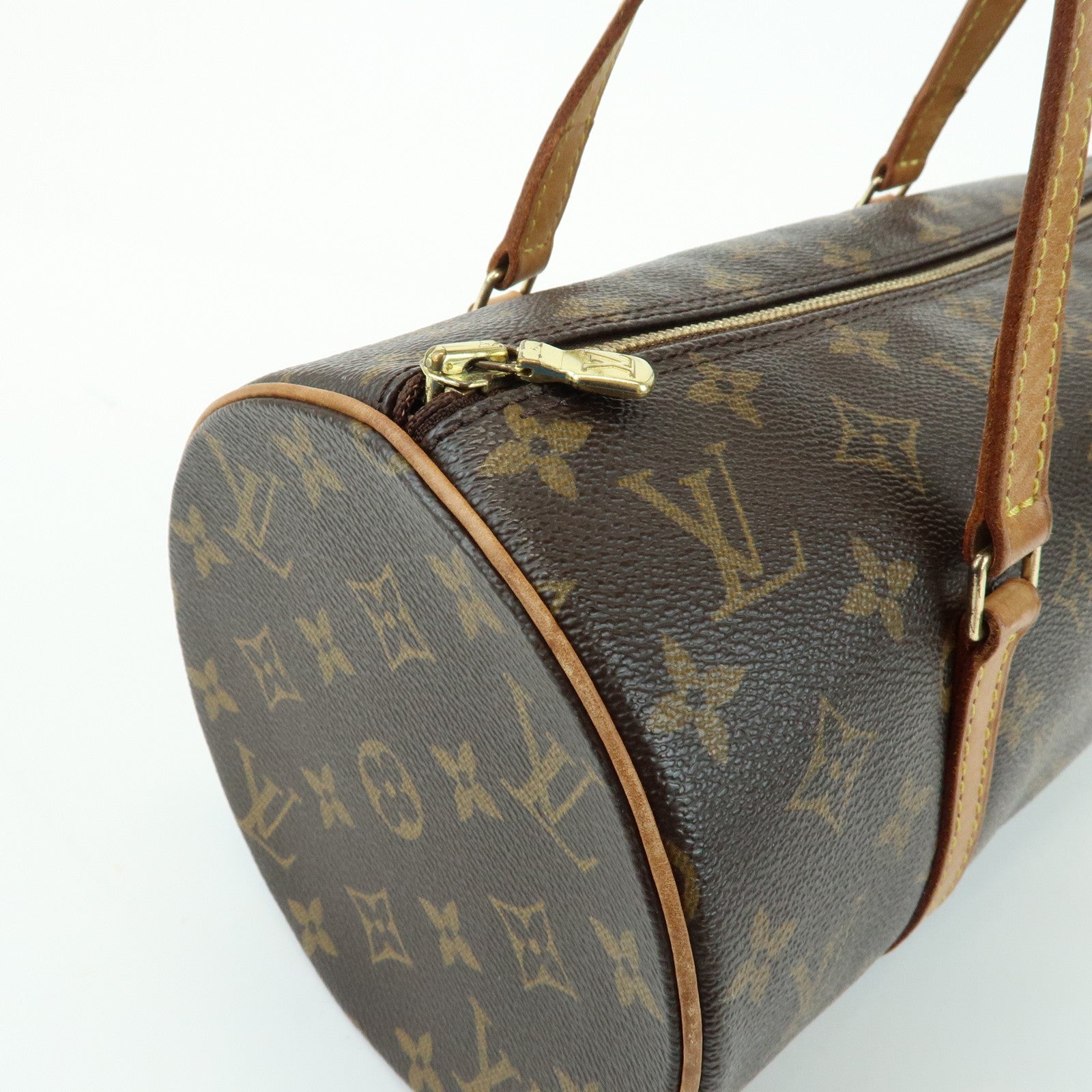 Louis Vuitton Monogram Canvas Leather Papillon 30 Brown M51385