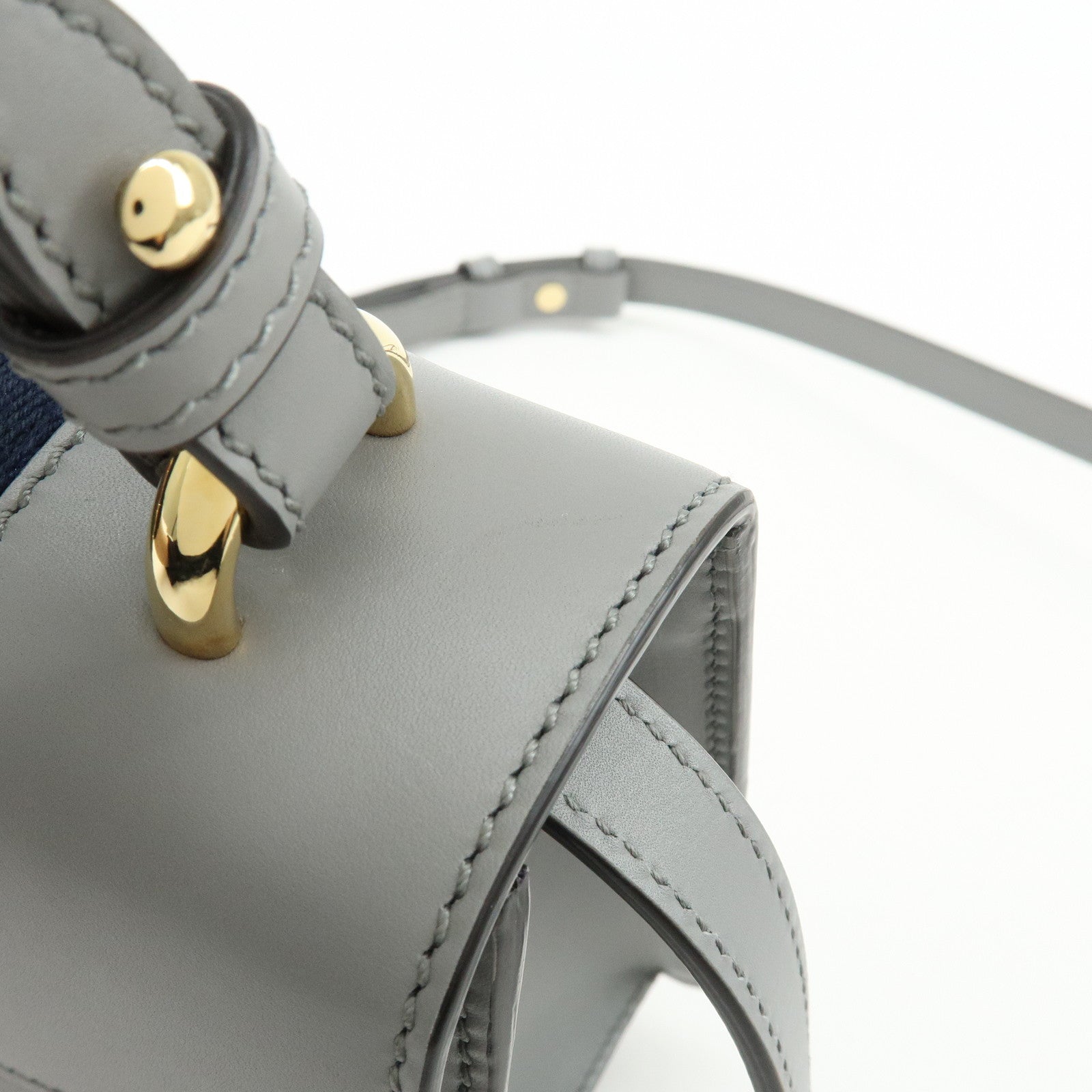 GUCCI Sylvie Sherry Leather 2Way Hand Bag Shoulder Bag Black 470270