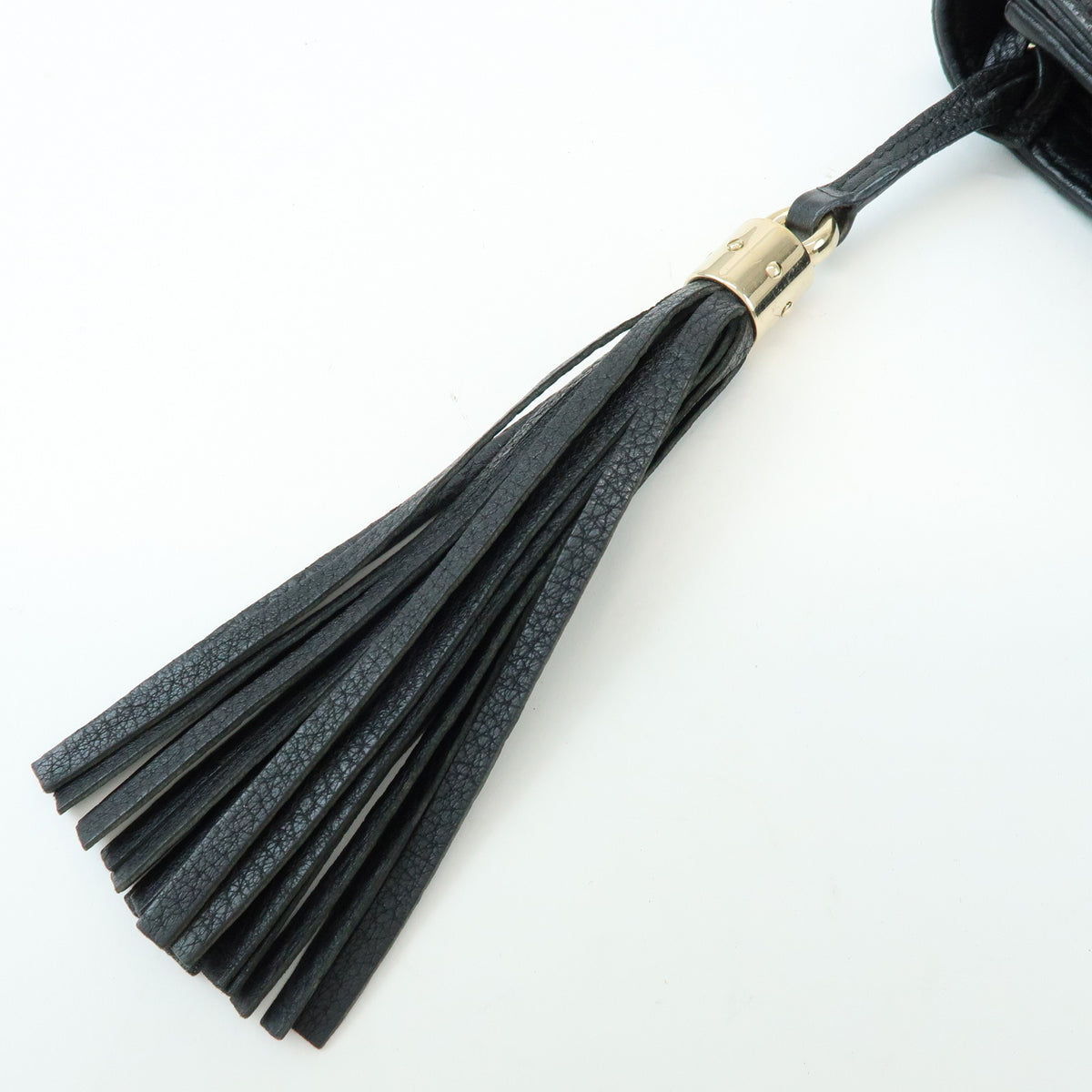 GUCCI SOHO Interlocking G Leather Clutch Bag Flat Pouch Black 336753