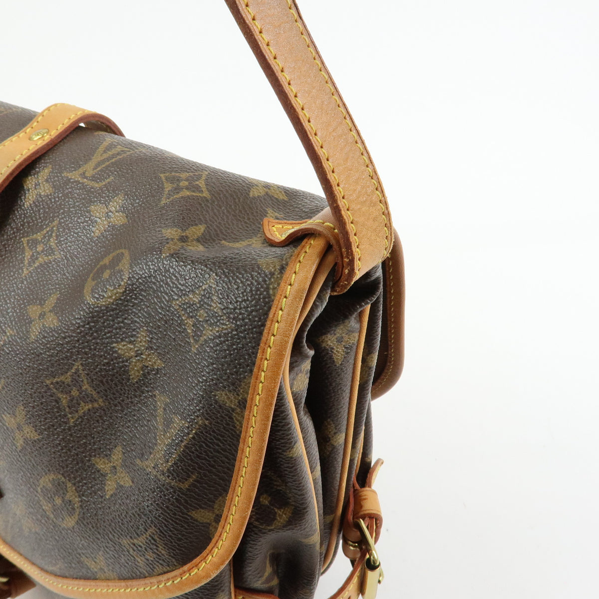 Louis Vuitton Monogram Saumur 30 Canvas Shoulder Bag Brown M42256
