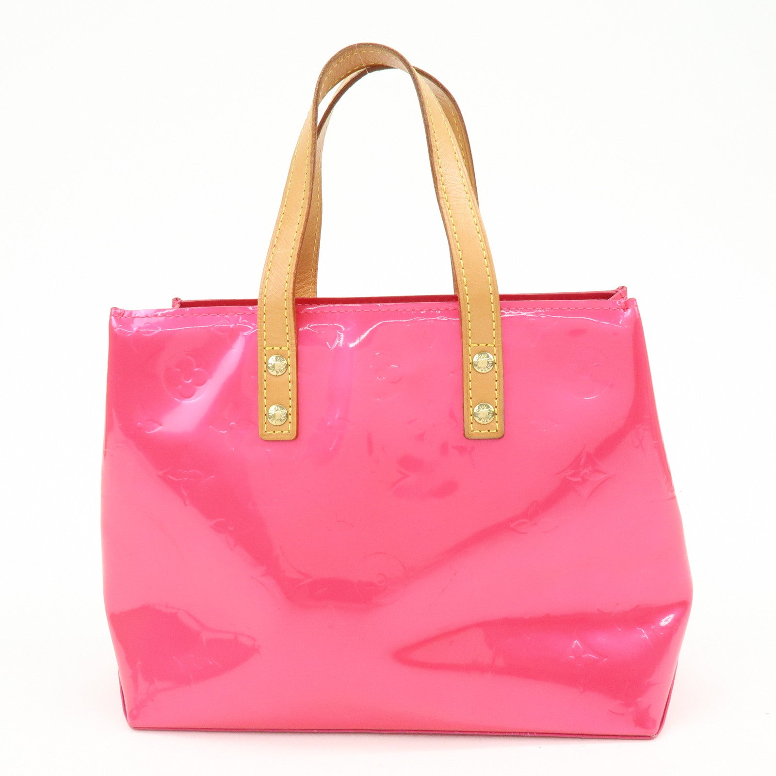 Louis Vuitton Monogram Vernis Lead PM Hand Bag Pink M91221
