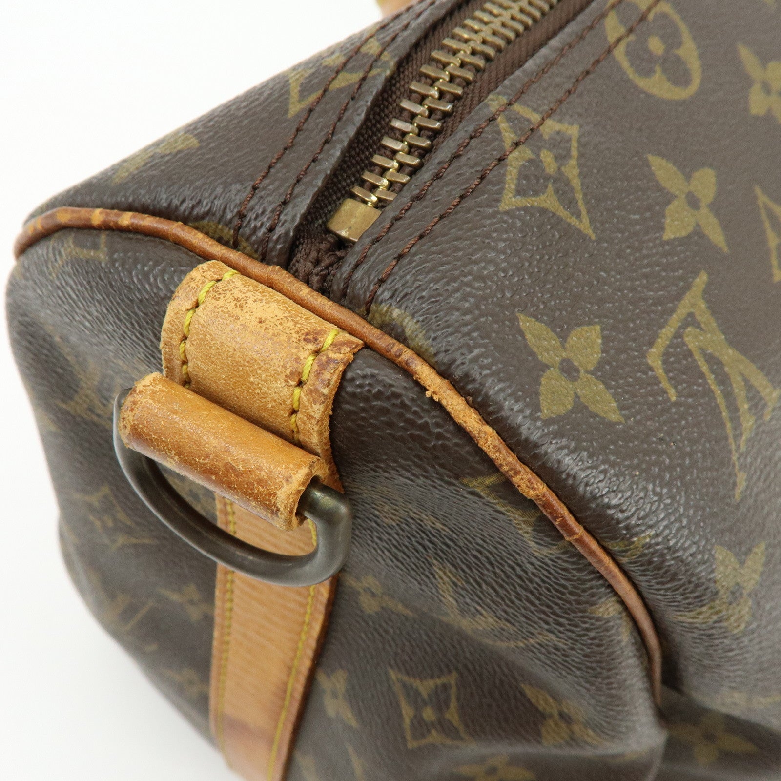 Louis Vuitton Monogram Keep All Bandouliere 45 Boston Bag Brown M41418