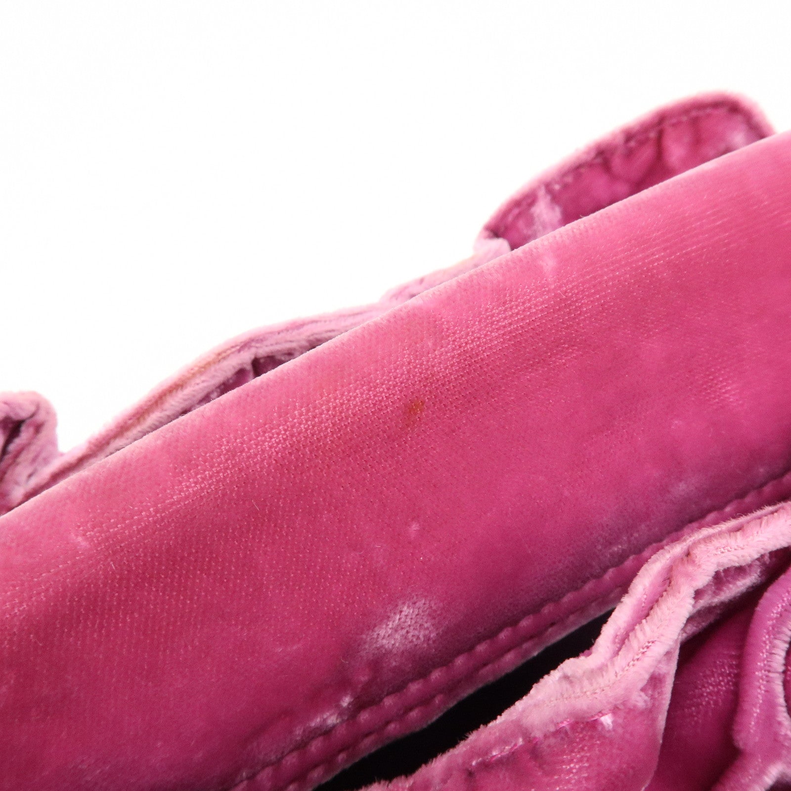 BVLGARI BVLGARI Velour Mini Clutch Bag Clutch Purse Pink