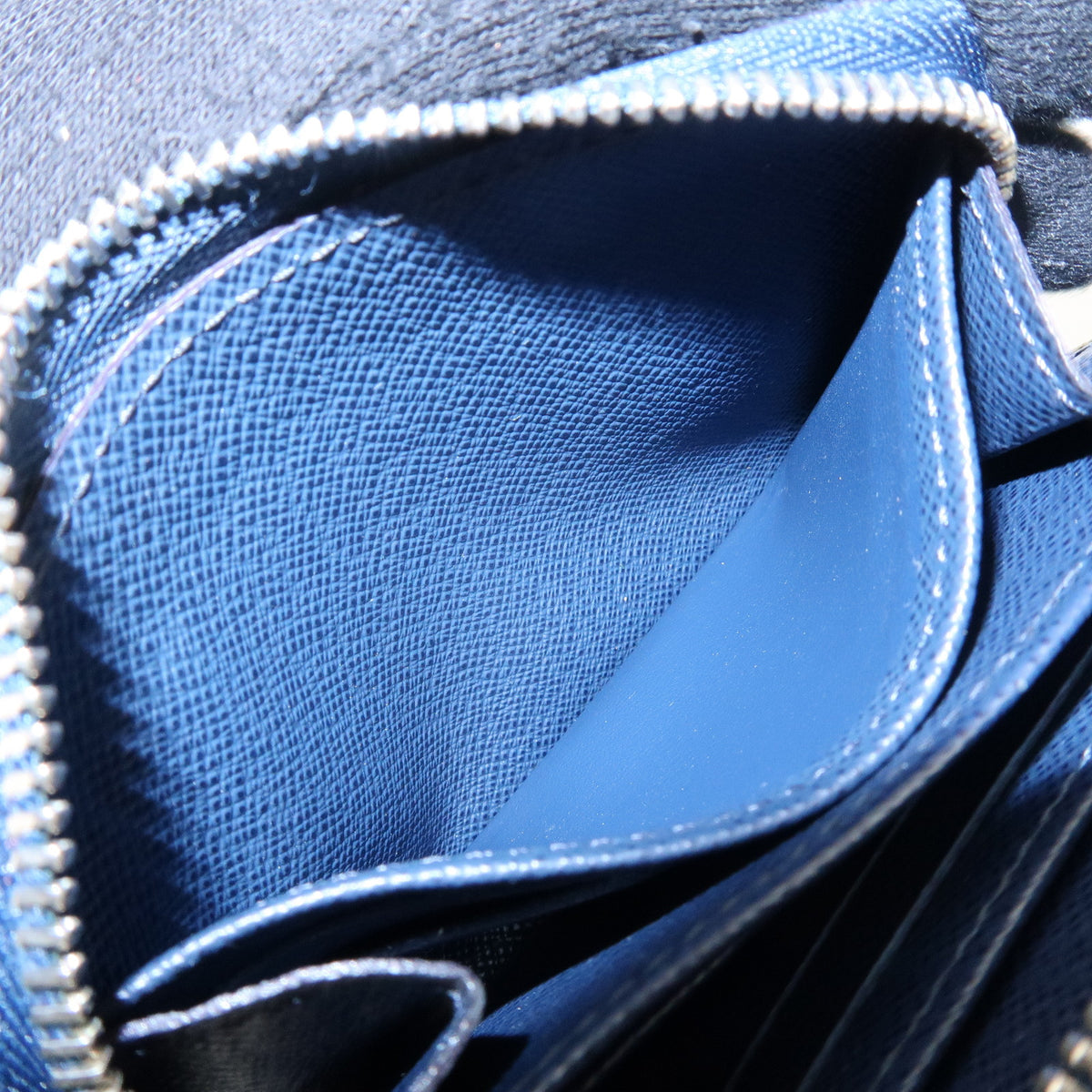 Louis Vuitton Epi Leather Zippy Coin Purse Wallet Indigo Blue M60384