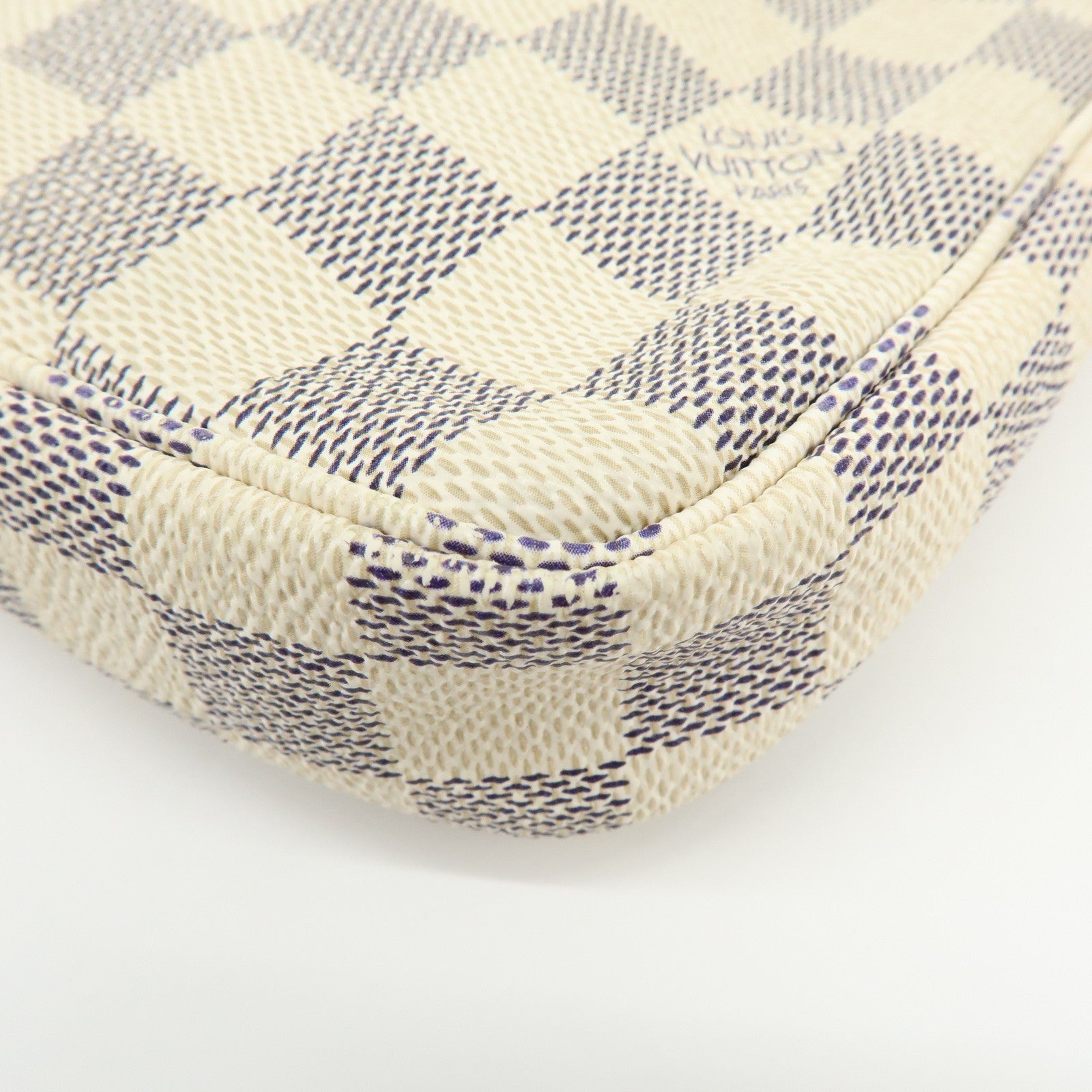 Louis Vuitton Damier Azur Pochette Accessoires Hand Bag Pouch N41207