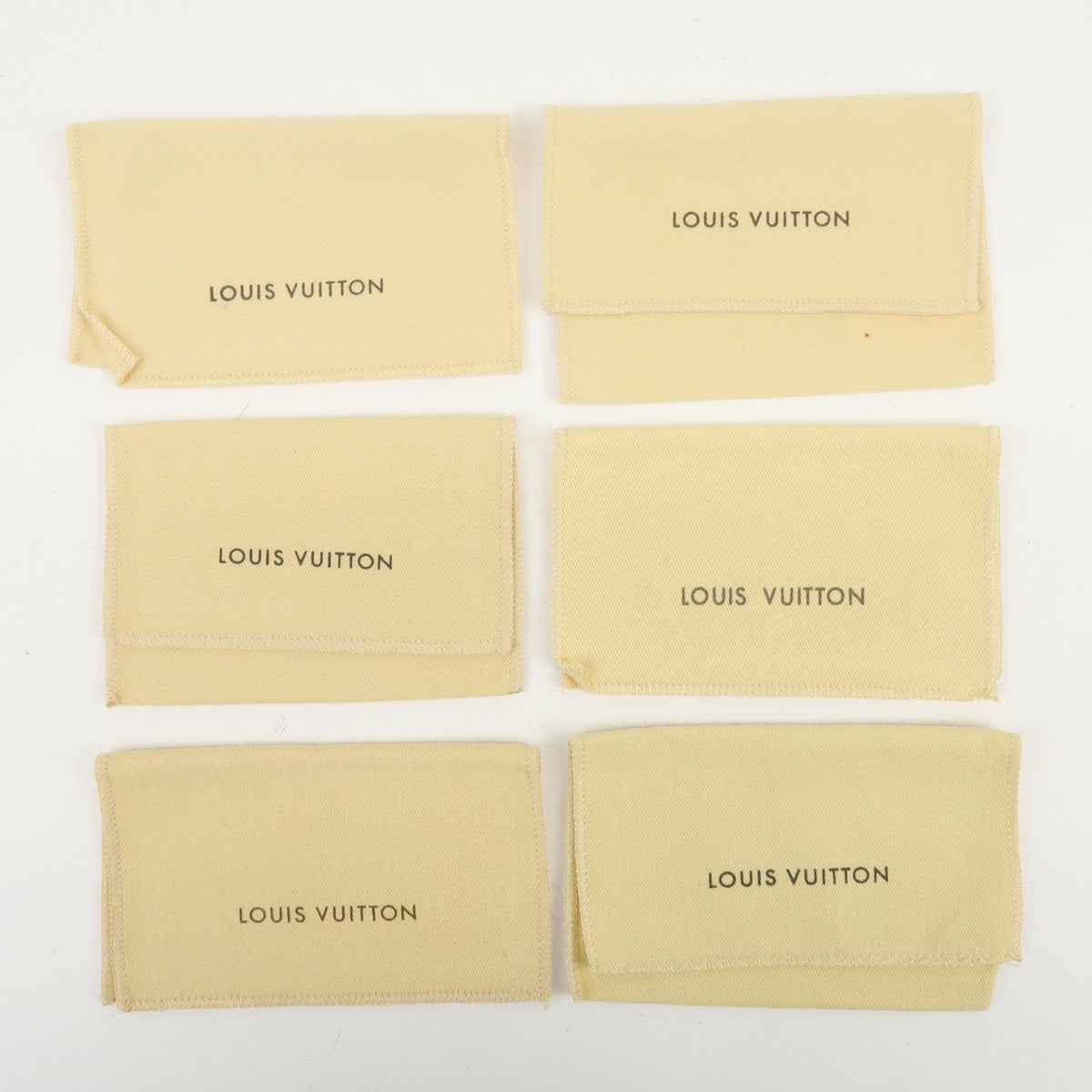 Louis Vuitton Lot of 30 Dust Bag Storage Bag Flap Style Beige