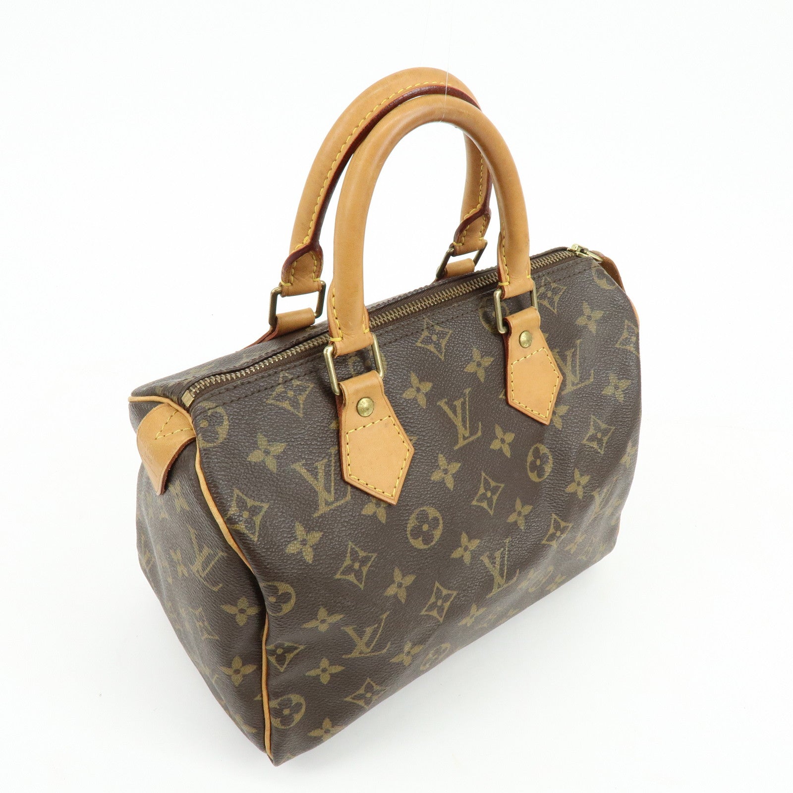 Louis Vuitton Monogram Speedy 25 Boston Bag Hand Bag Brown M41528