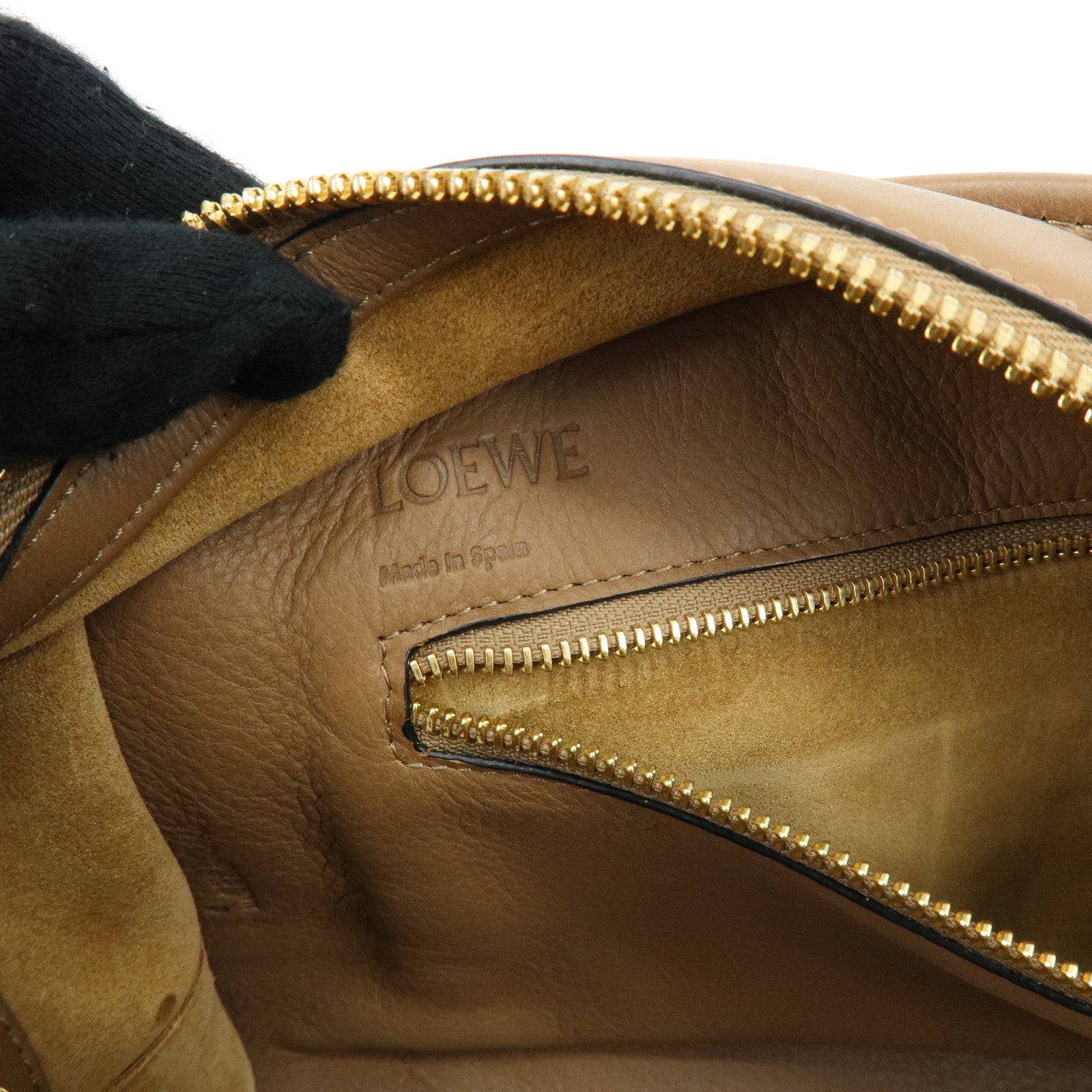 LOEWE Amazona 28 Leather 2Way Bag Hand Bag Shoulder Bag Mocha