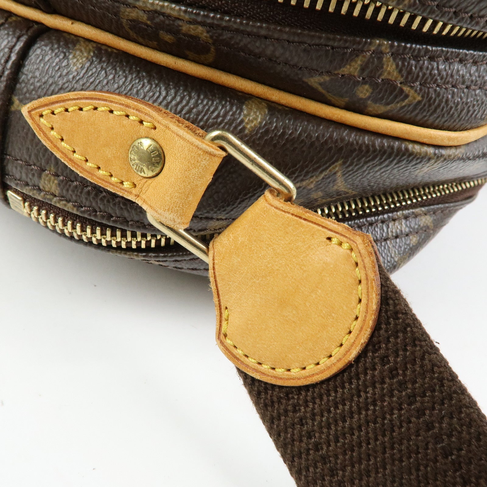Louis Vuitton Monogram Reporter PM Shoulder Crossbody Bag Brown M45254