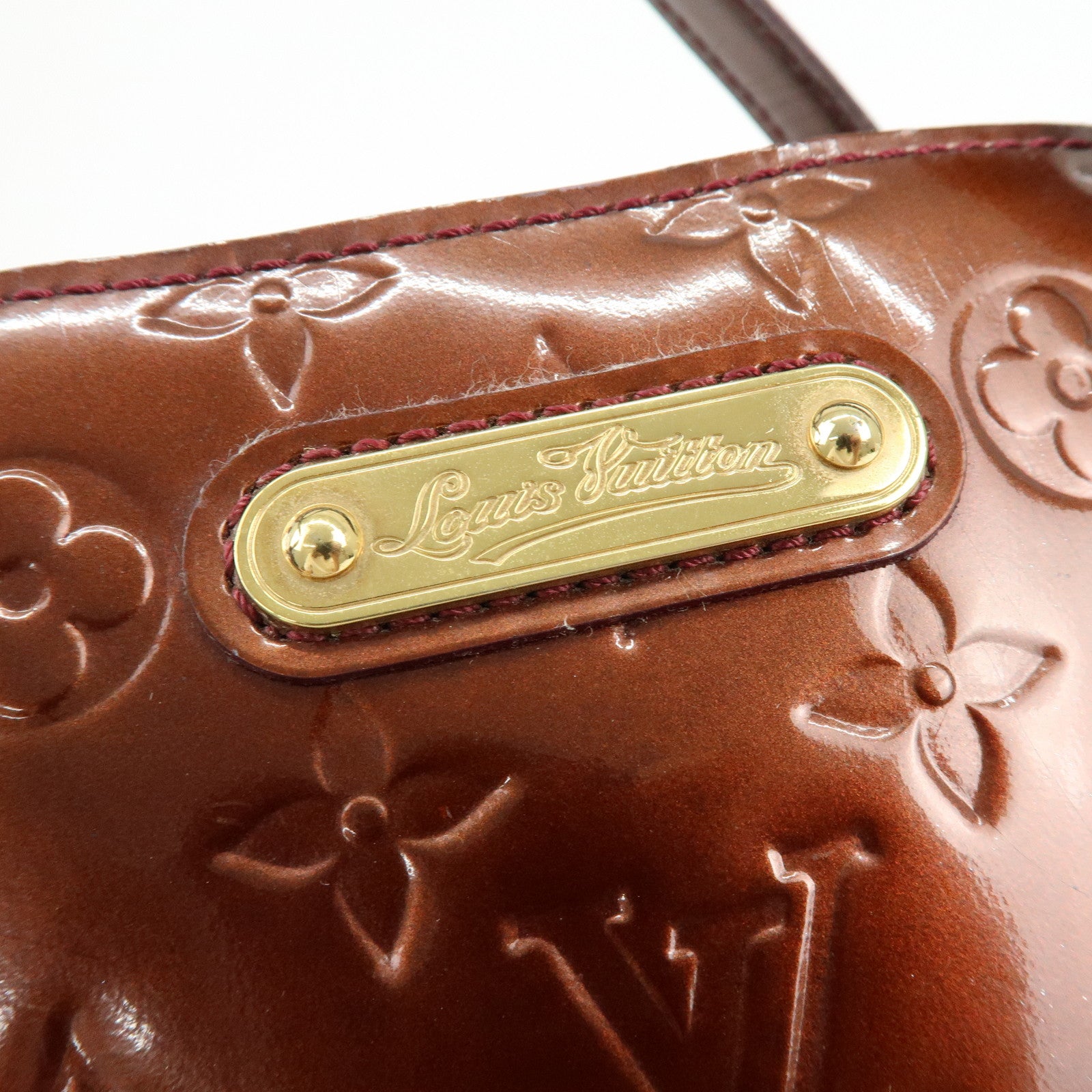 Louis Vuitton Monogram Vernis Wilshire MM Tote Bag Hand Bag M91646