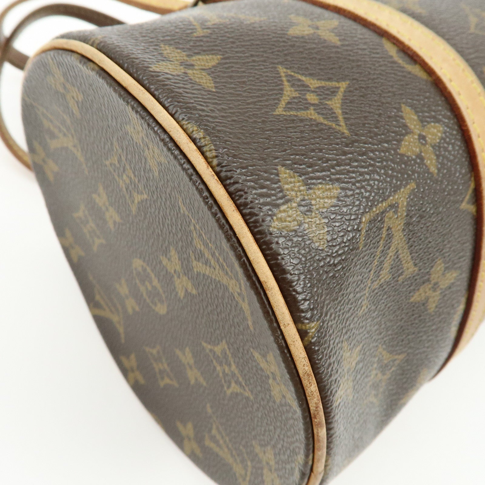 Louis Vuitton Monogram Papillon 30 Hand Bag Brown M51385