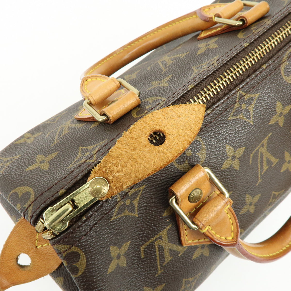 Louis Vuitton Monogram Speedy 25 Boston Bag Hand Bag Brown M41528