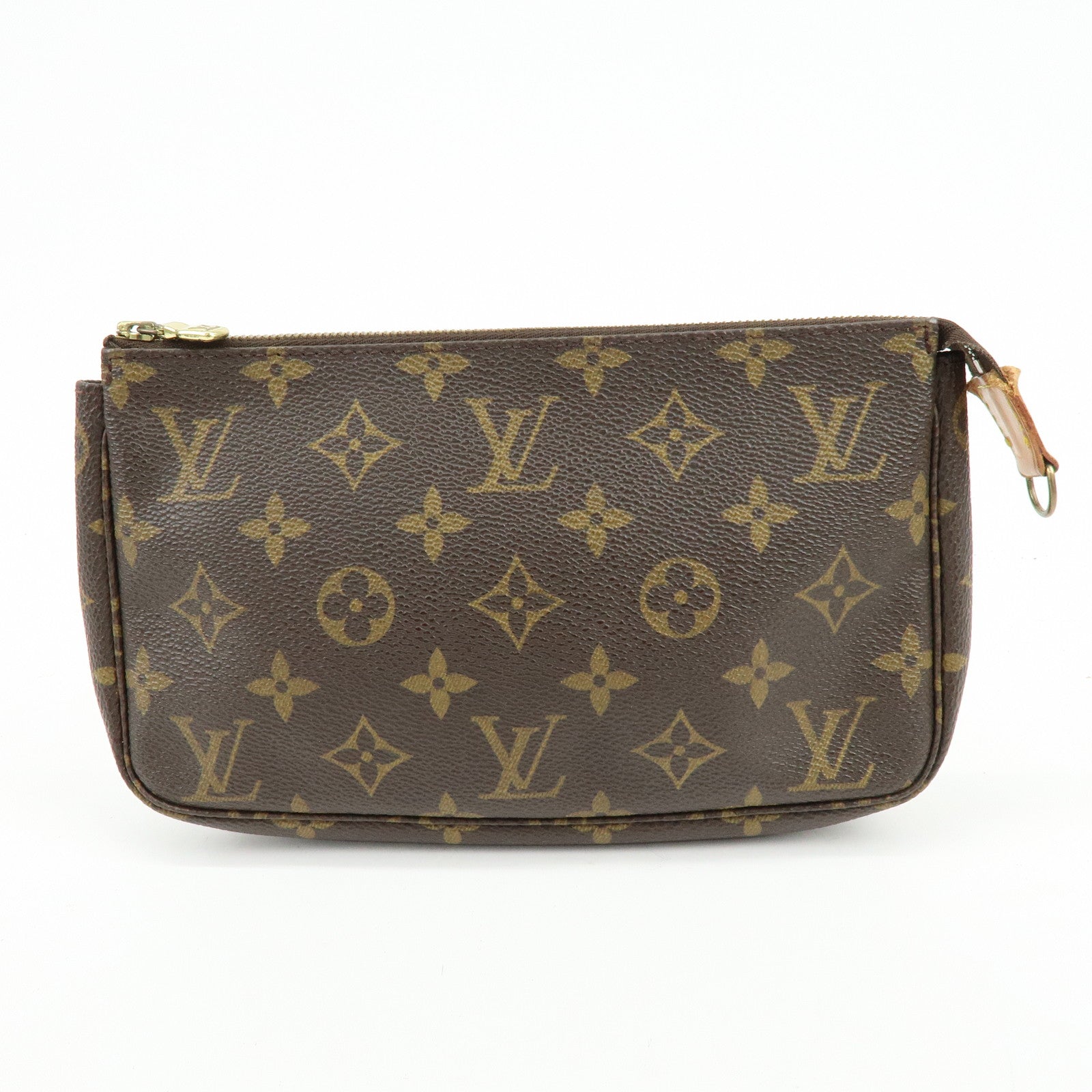 Louis Vuitton Monogram Canvas Set of 2 Pochette Accessoires Pouch Brown