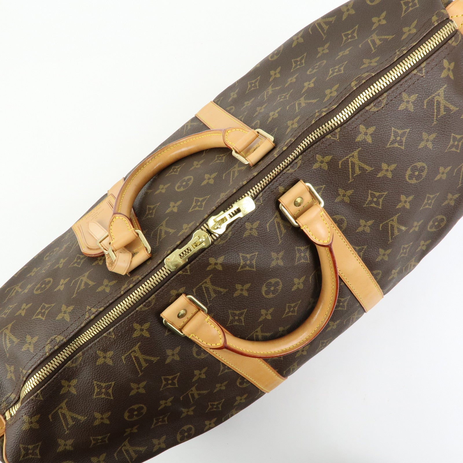 Louis Vuitton Monogram Keep All 50 Boston Bag Brown M41426