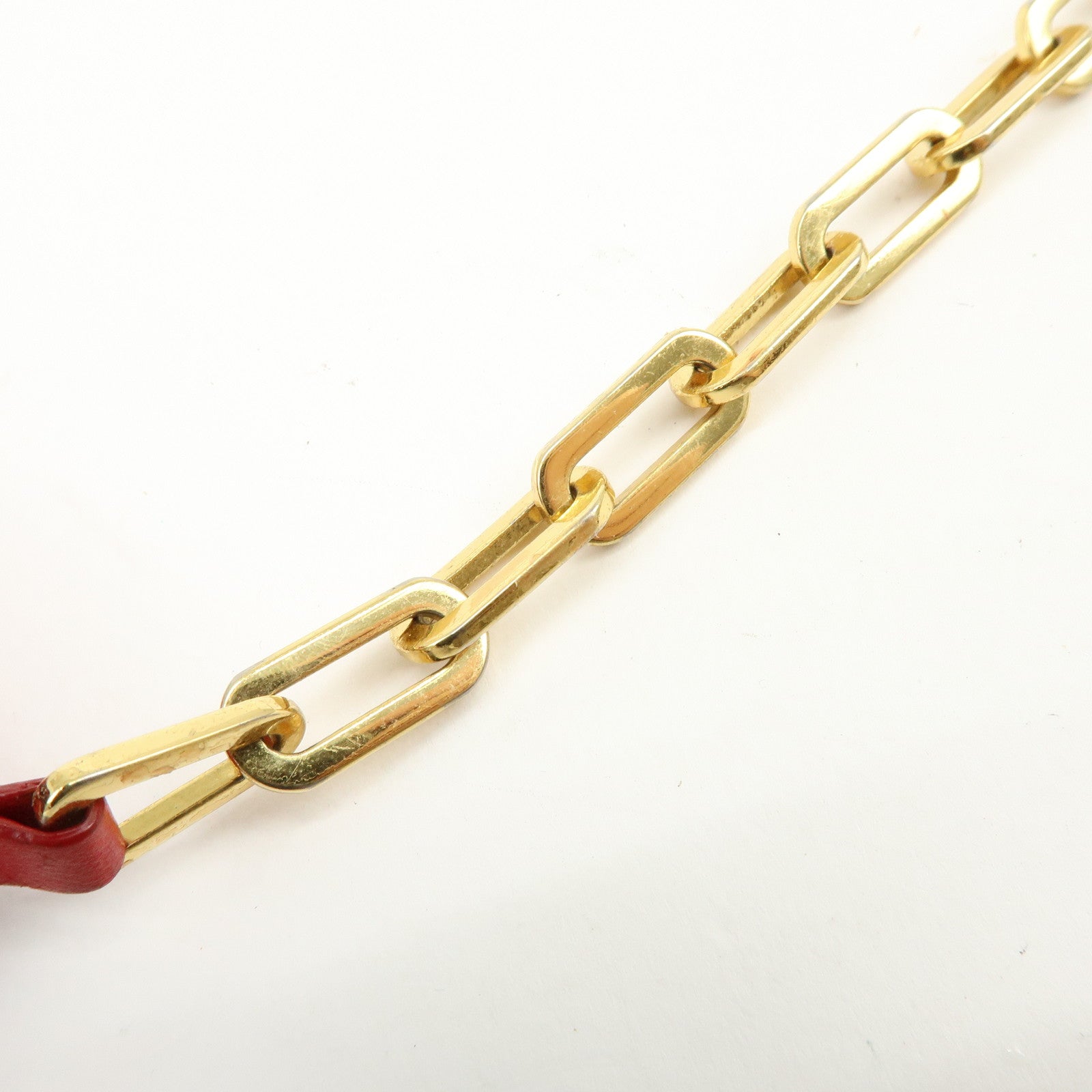 MIU MIU Nappa Leather Chain Long Wallet Shoulder Bag Red