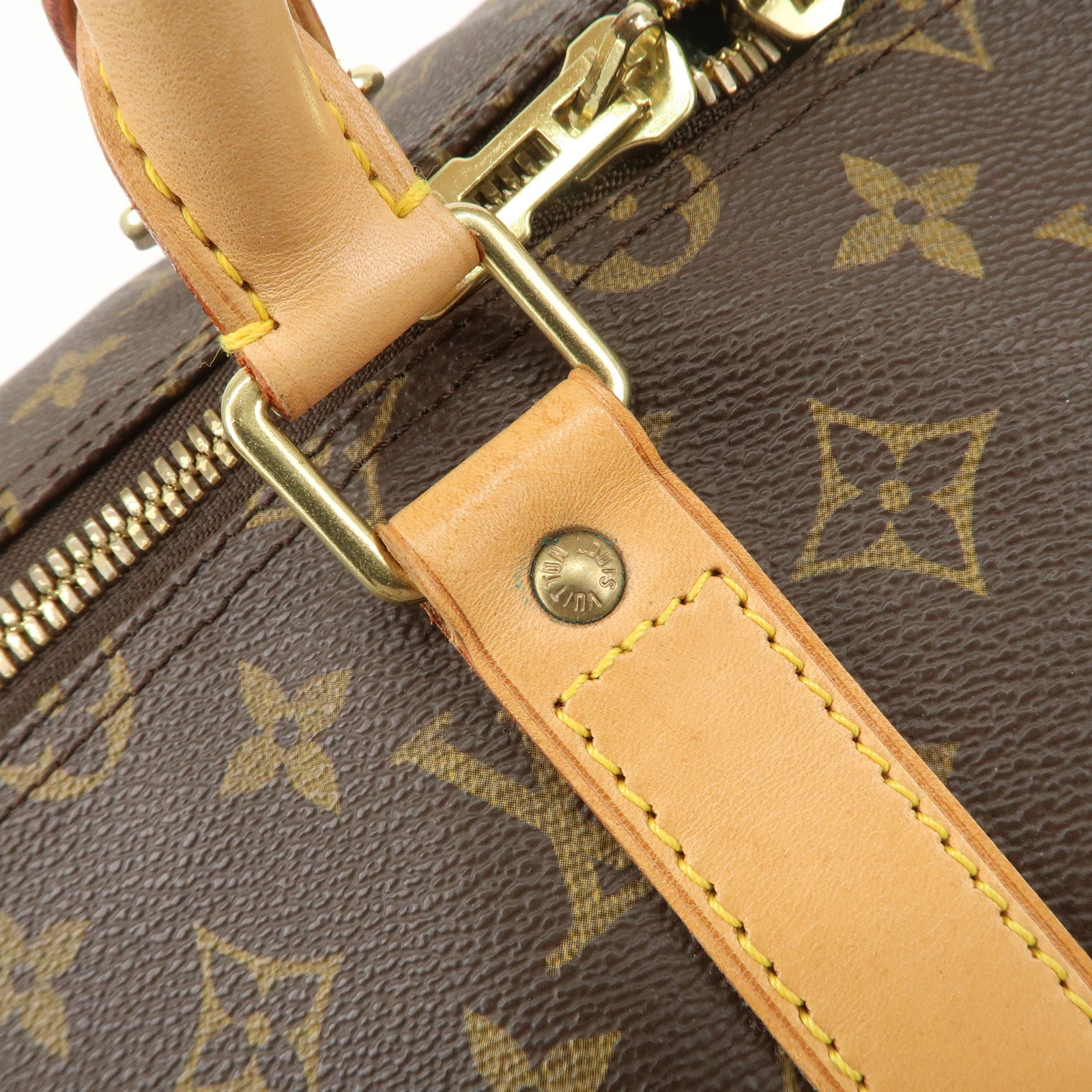 Louis Vuitton Monogram Keep All Bandouliere 55 Bag Brown M41414 Used