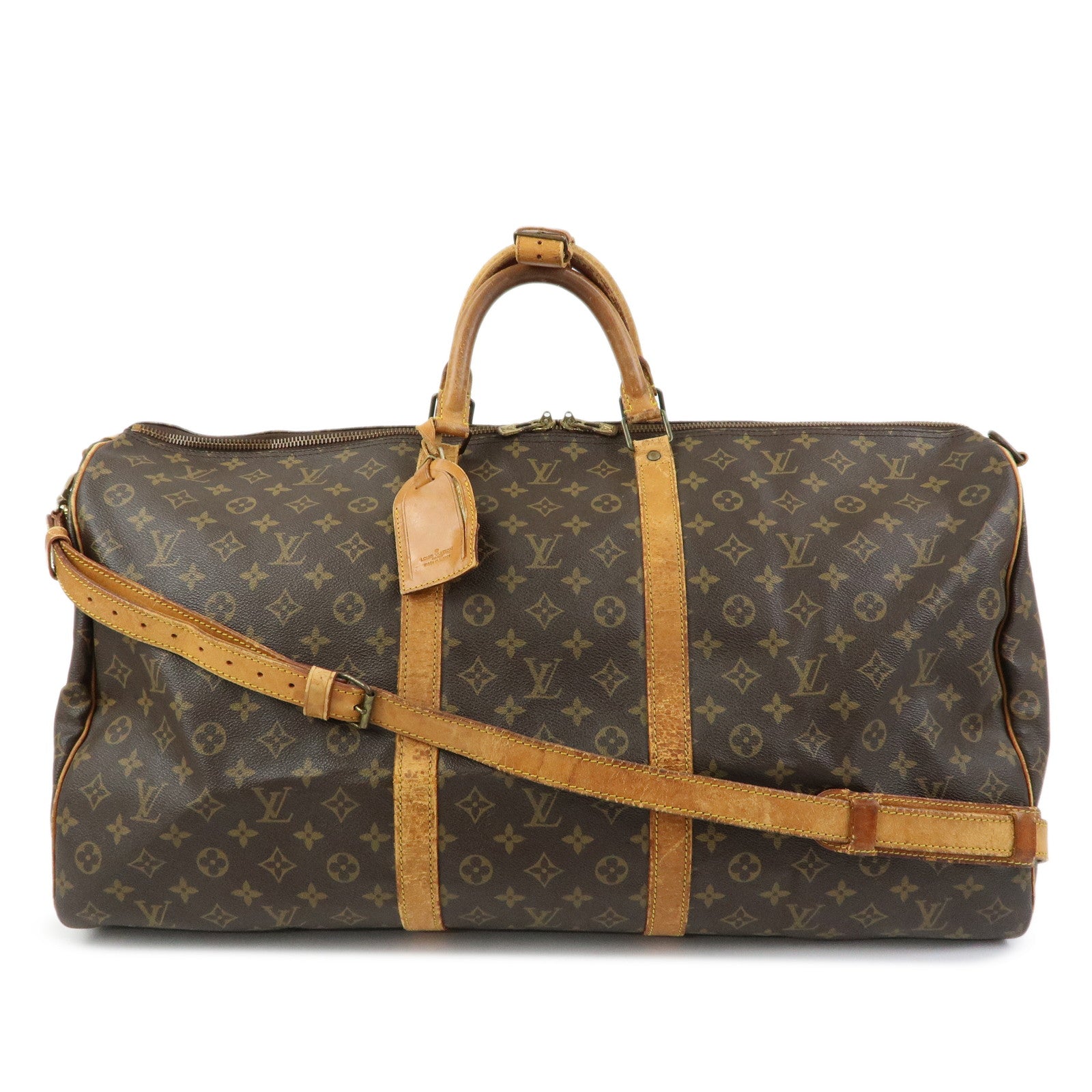 Louis Vuitton Monogram Keep All Bandouliere 60 Boston Bag M41412