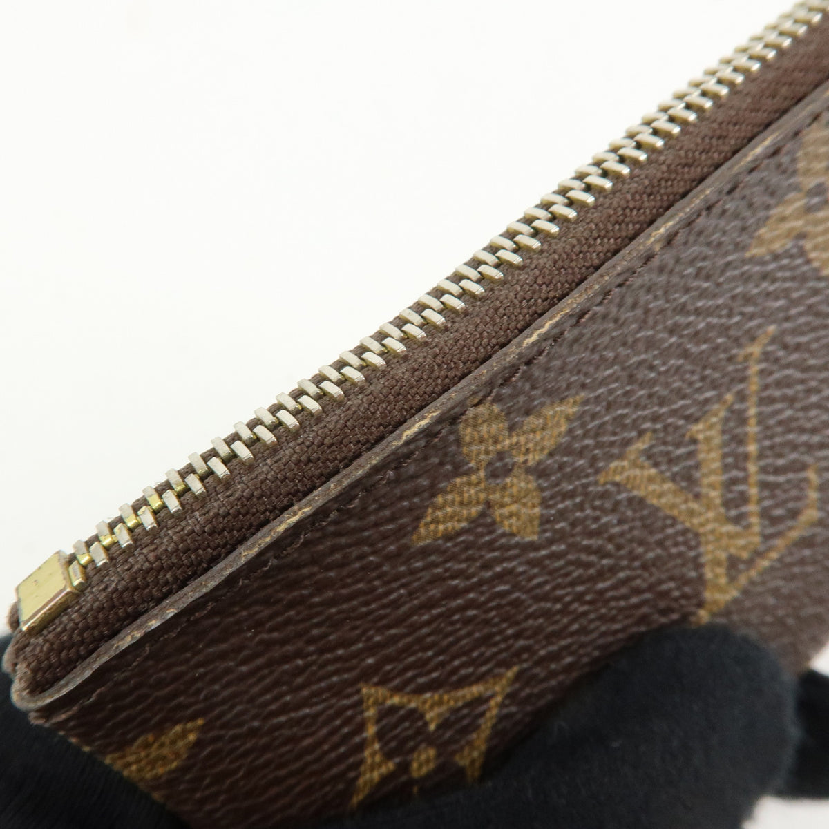 Louis Vuitton Monogram Pochette Cles Coin Case Key Case Brown M62650