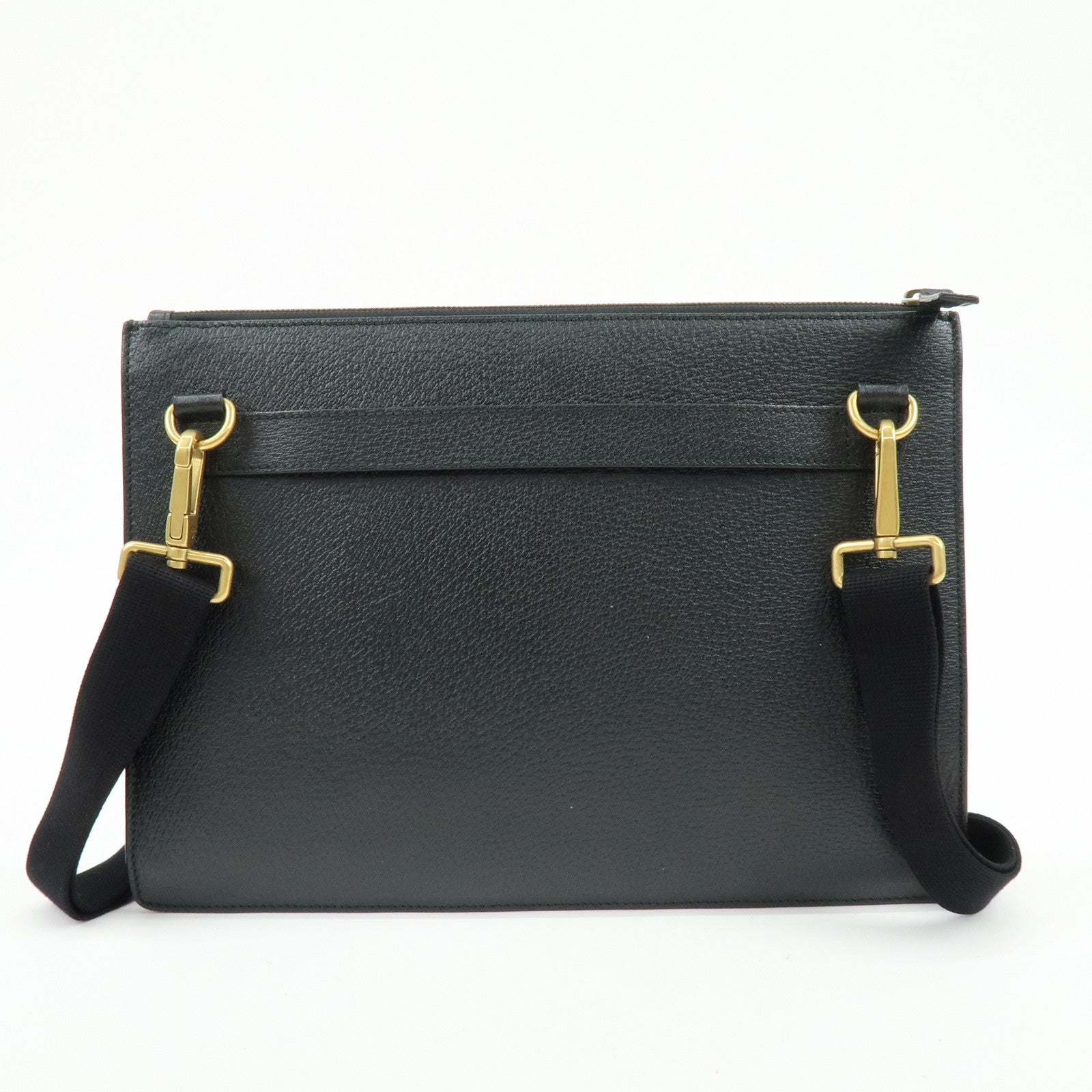 GUCCI Sherry Leather 2Way Shoulder Crossbody Bag Black 450976