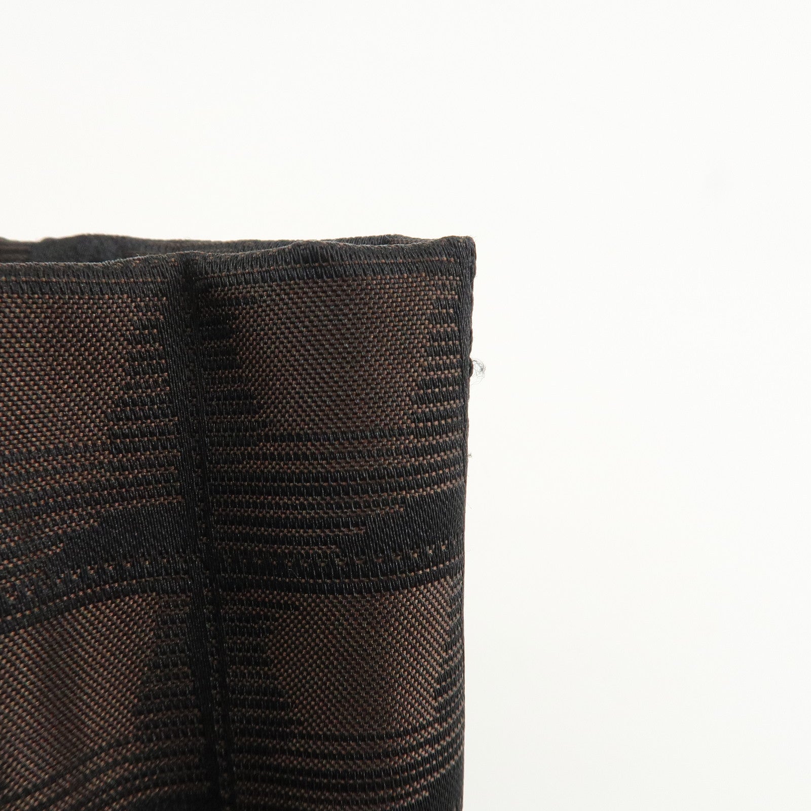 CHANEL New Travel Line Nylon Jacquard Leather Tote PM Dark Brown A20457 Used