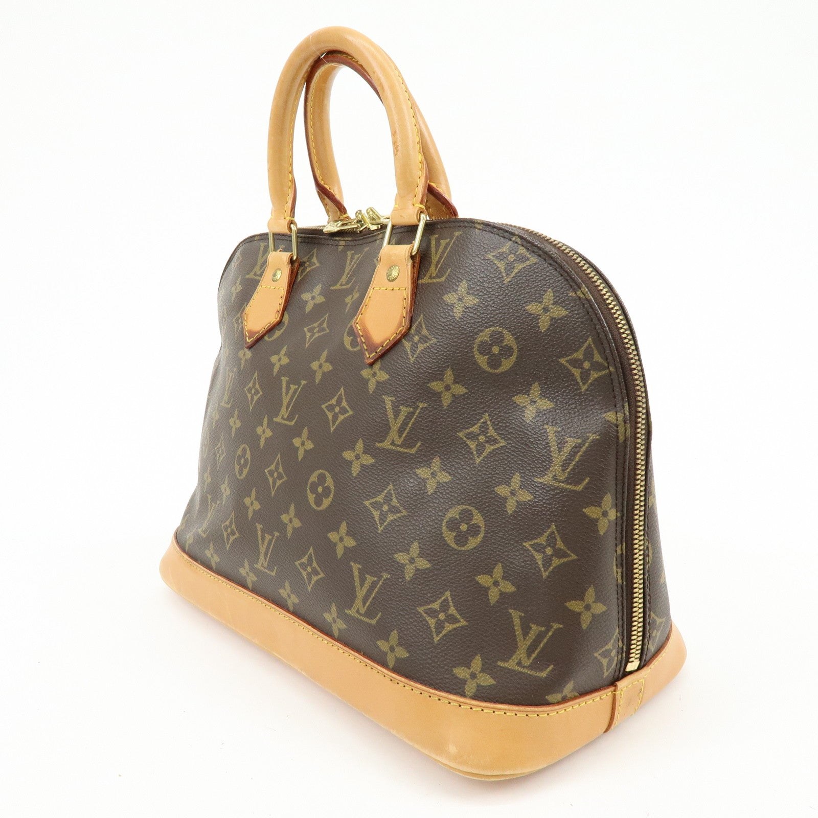Louis Vuitton Monogram Canvas Alma Hand Bag Brown M51130