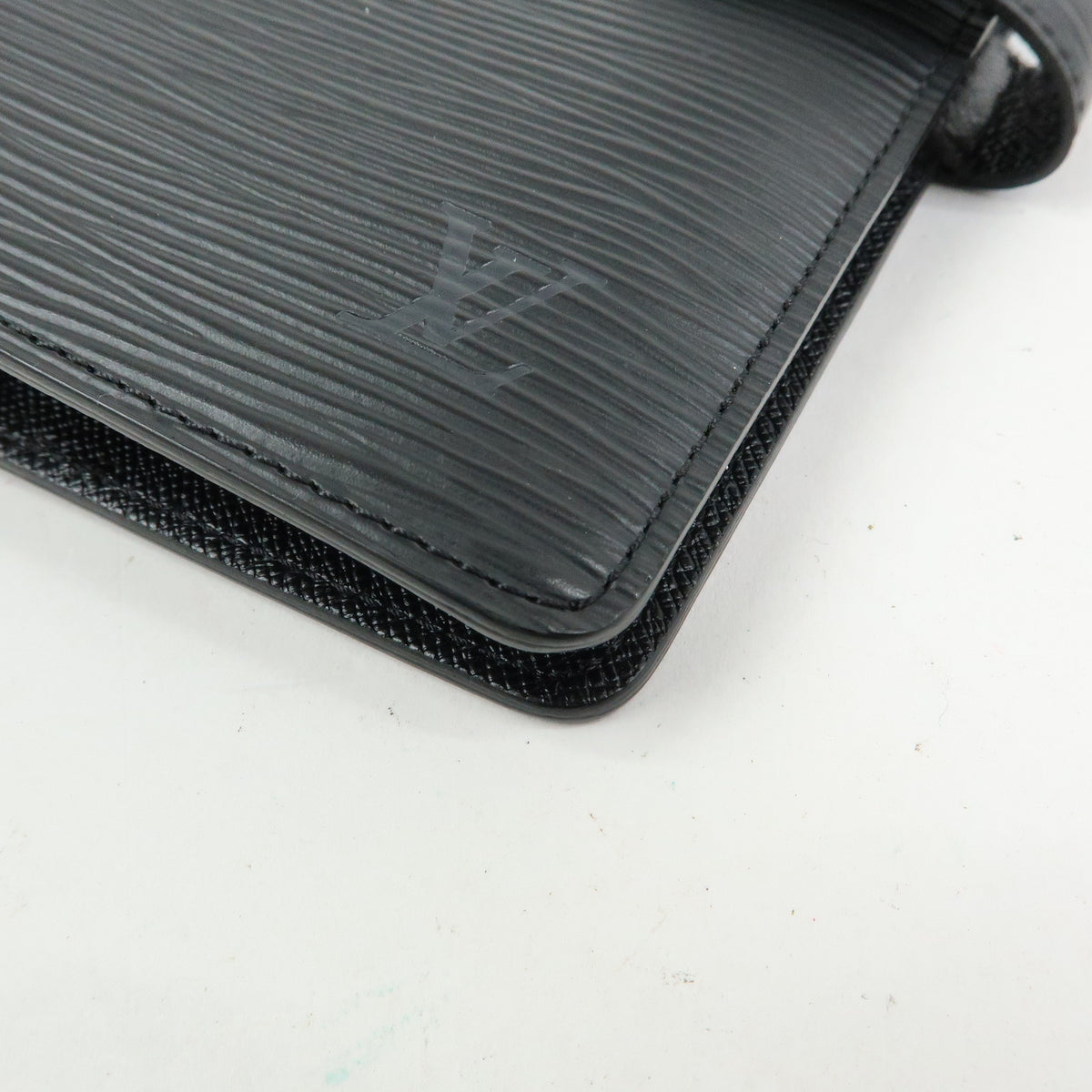 Louis Vuitton Epi Leather Agenda MM Planner Cover Noir R20042