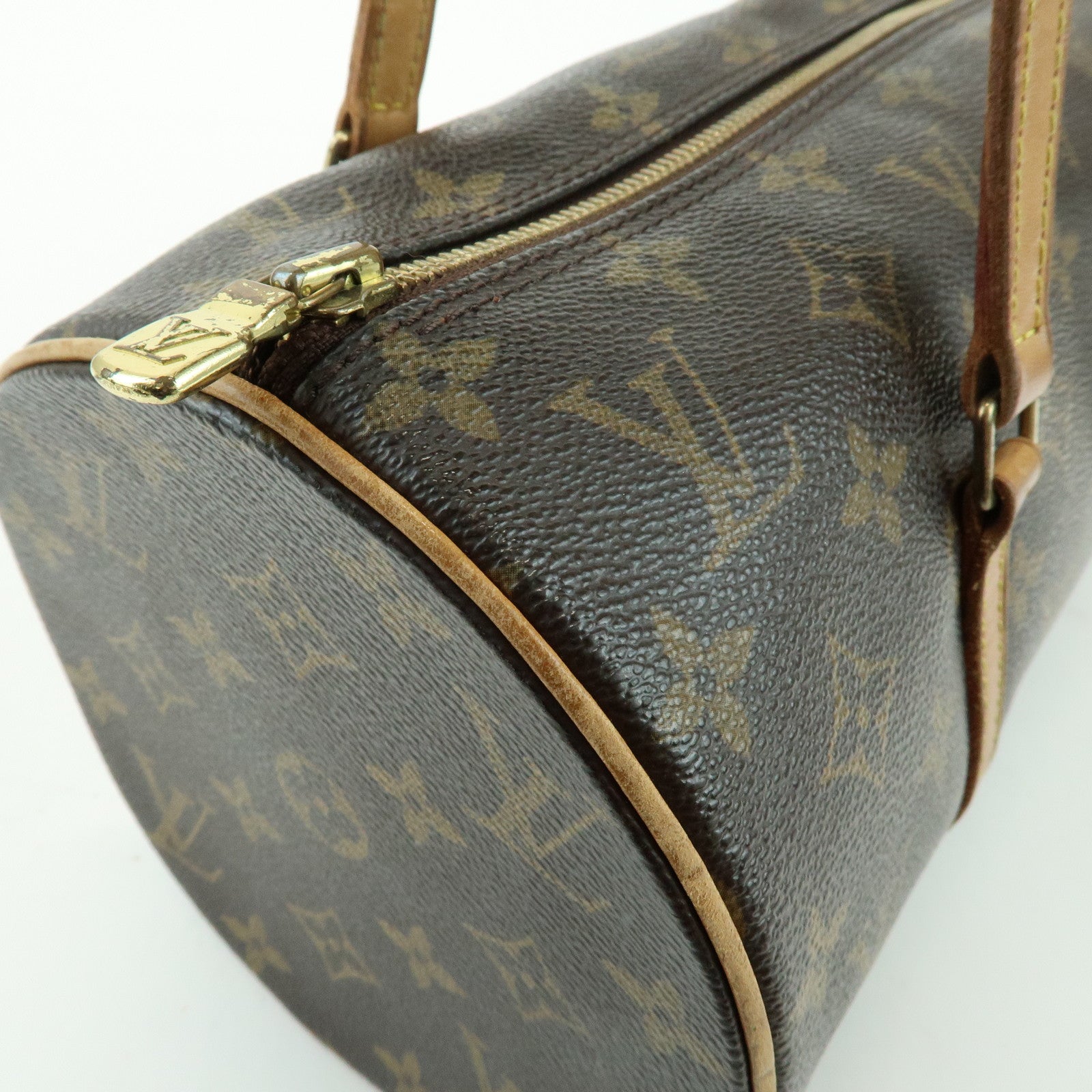 Louis Vuitton Monogram Papillon 30 Canvas Hand Bag Brown M51385