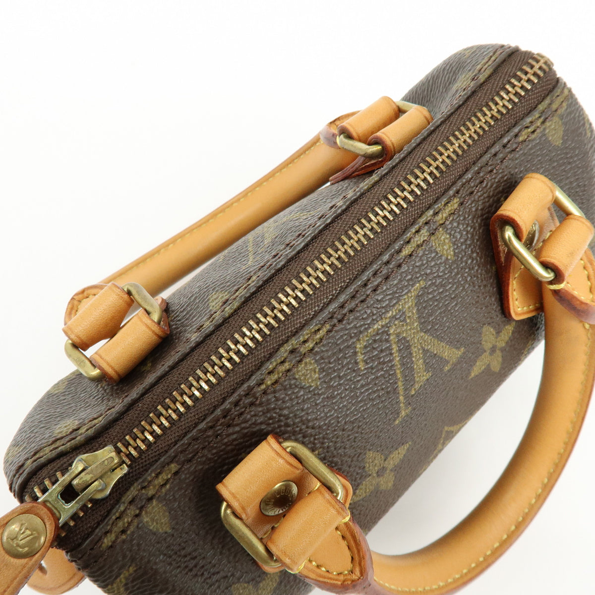 Louis Vuitton Monogram Mini Speedy Hand Bag and Strap M41534 J00109 Lot