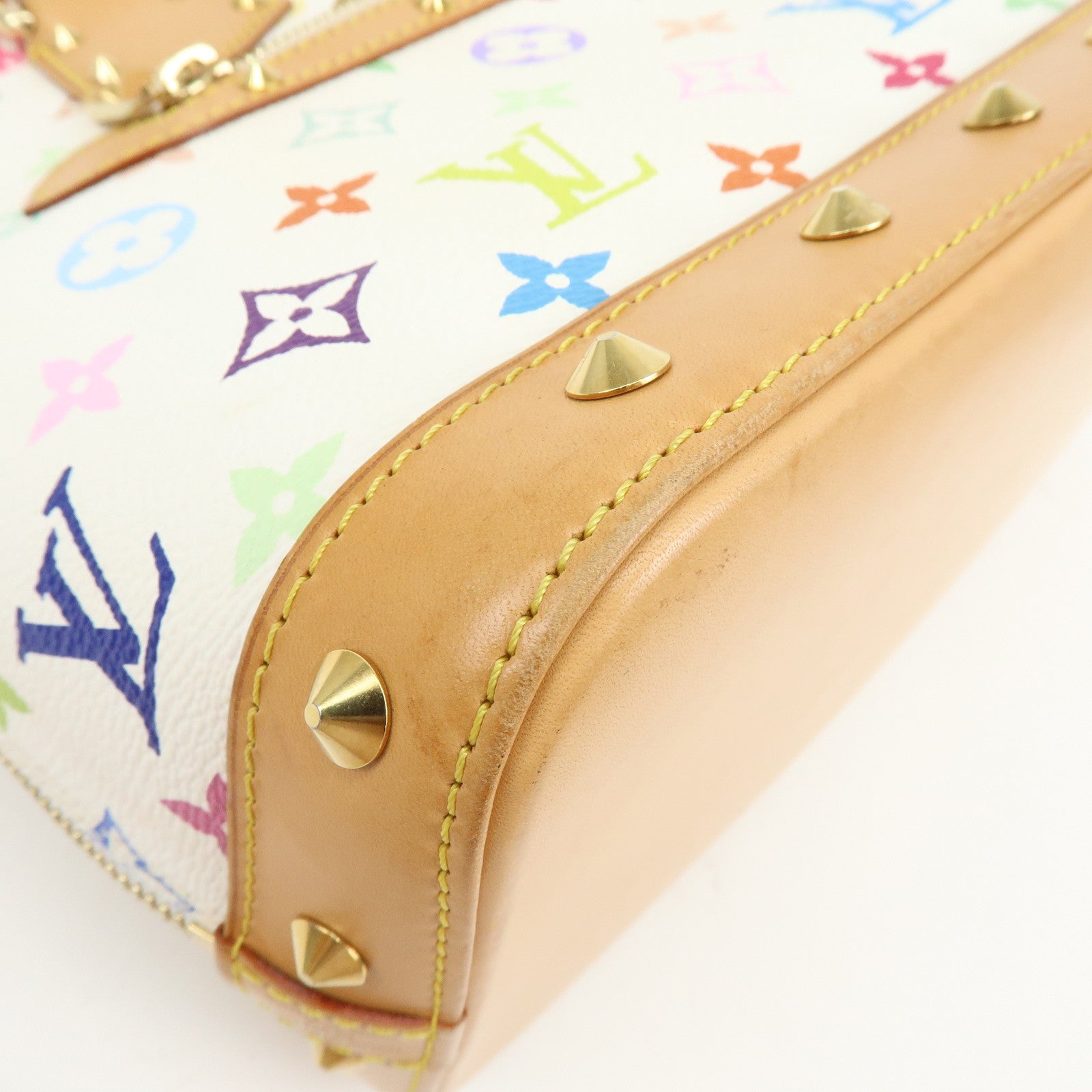 Louis Vuitton Monogram Multicolor Alma PM Hand Bag Blanc M92647