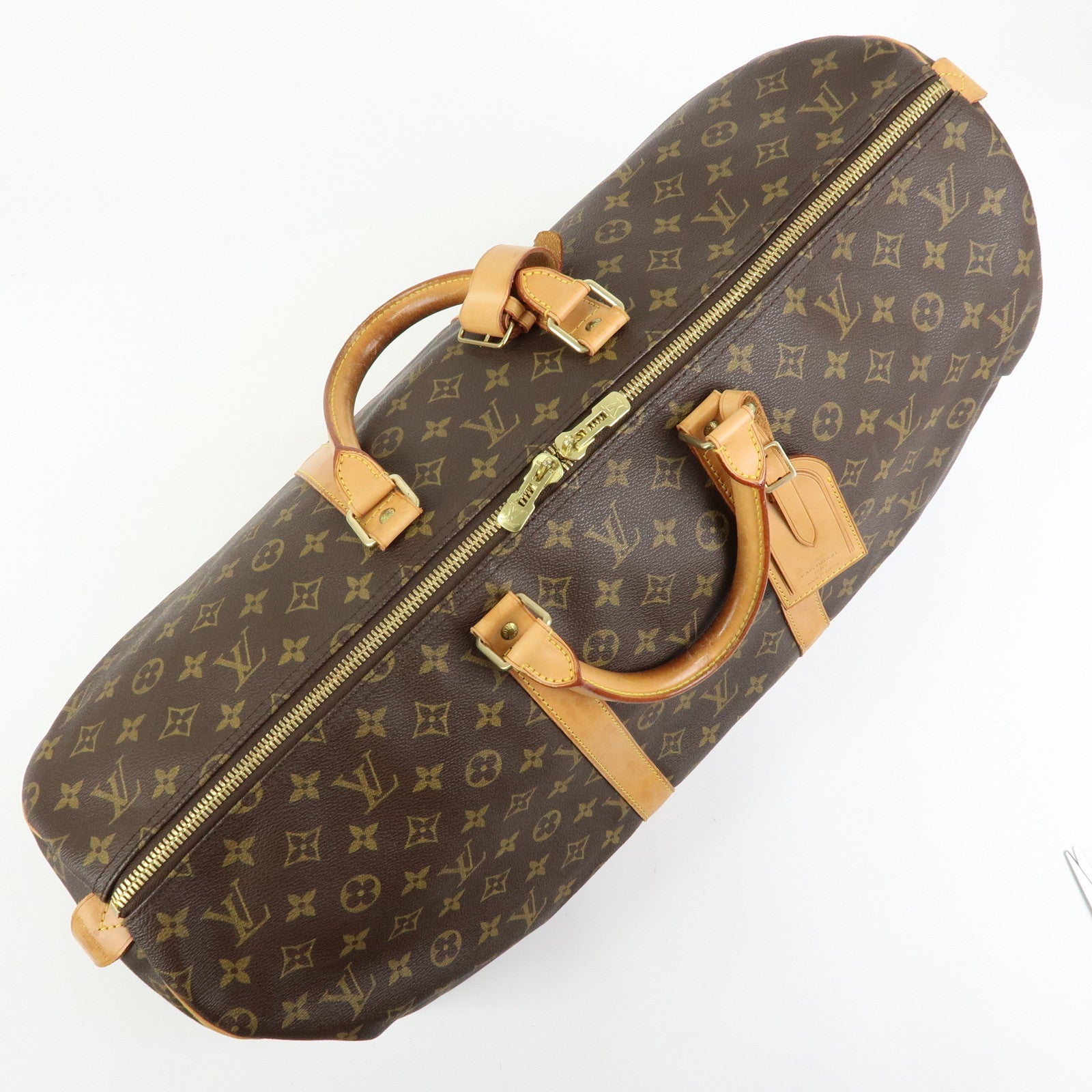 Louis Vuitton Monogram Keep All 55 Boston Bag Brown M41424