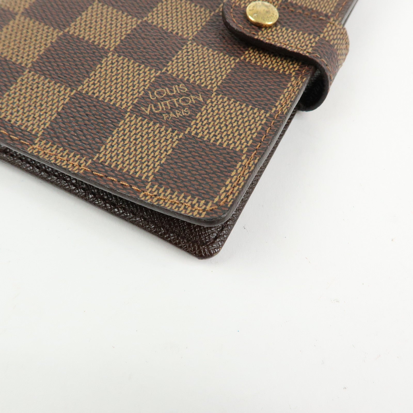 Louis Vuitton Damier Agenda PM Planner Cover Brown R20700
