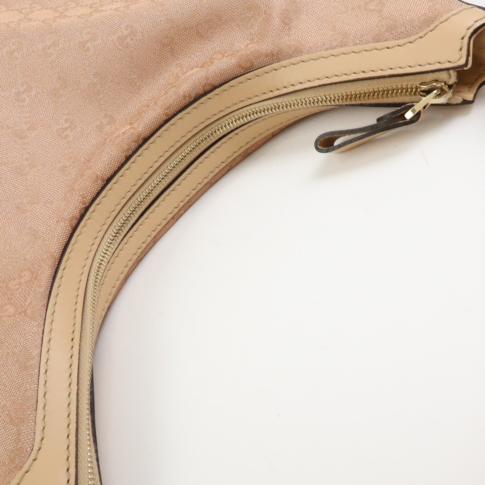 GUCCI Lovely Heart GG Canvas Leather Shoulder Hand Bag Pink 257070