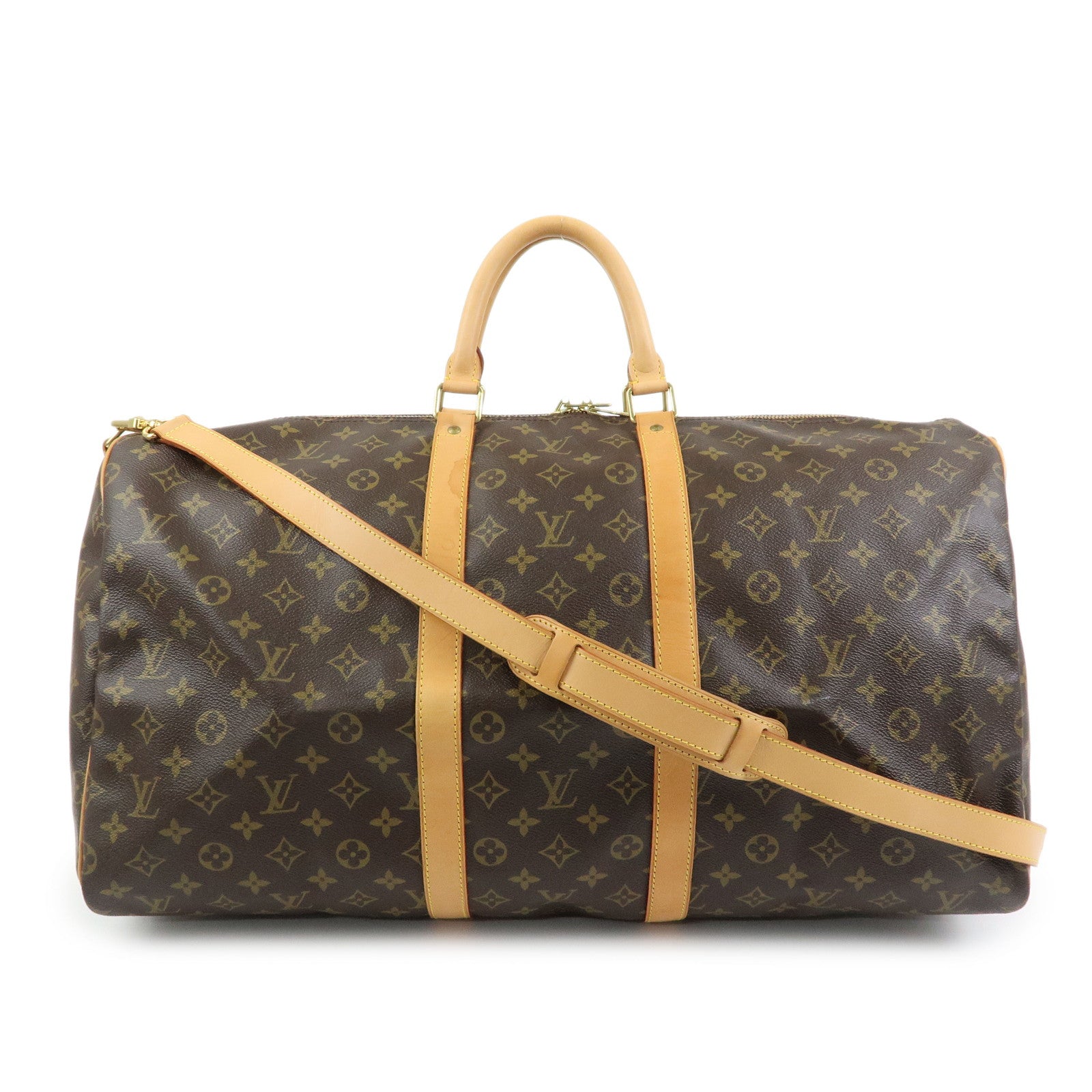 Louis Vuitton Monogram Keep All Bandouliere 55 Boston Bag M41414