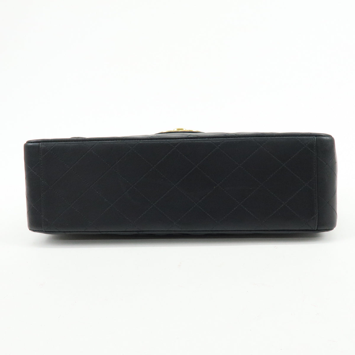 CHANEL Jumbo Matelasse 34 Lamb Skin Chain Shoulder Bag Black A01094