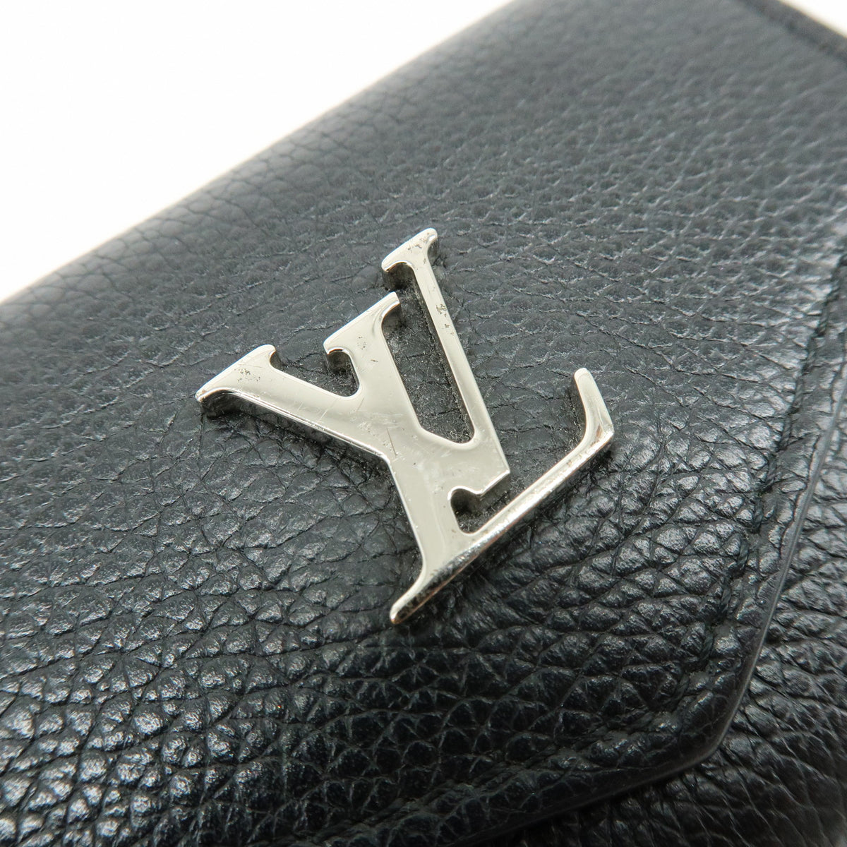 Louis Vuitton Portefeuille Lock Mini Compact Wallet Noir M63921