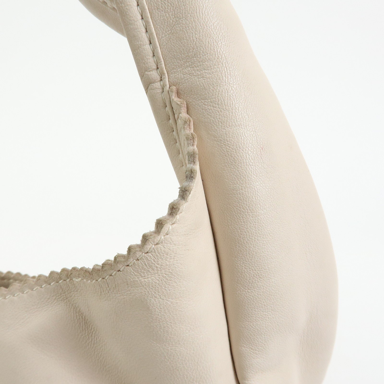 LOEWE Anagram Nappa Leather Hand Bag Shoulder Bag Ivory