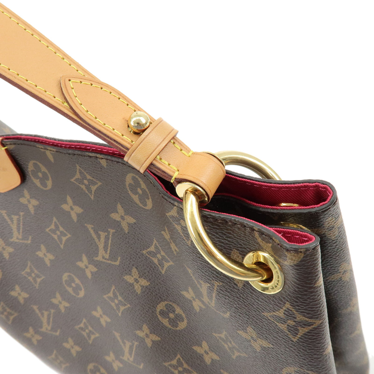Louis Vuitton Monogram Graceful MM Shoulder Bag Hand Bag Pivoine M43703