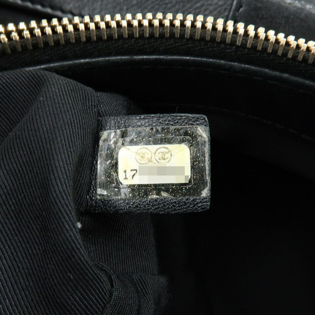 CHANEL COCO Mark Chain Me Calf Skin Chain Shoulder Bag Black