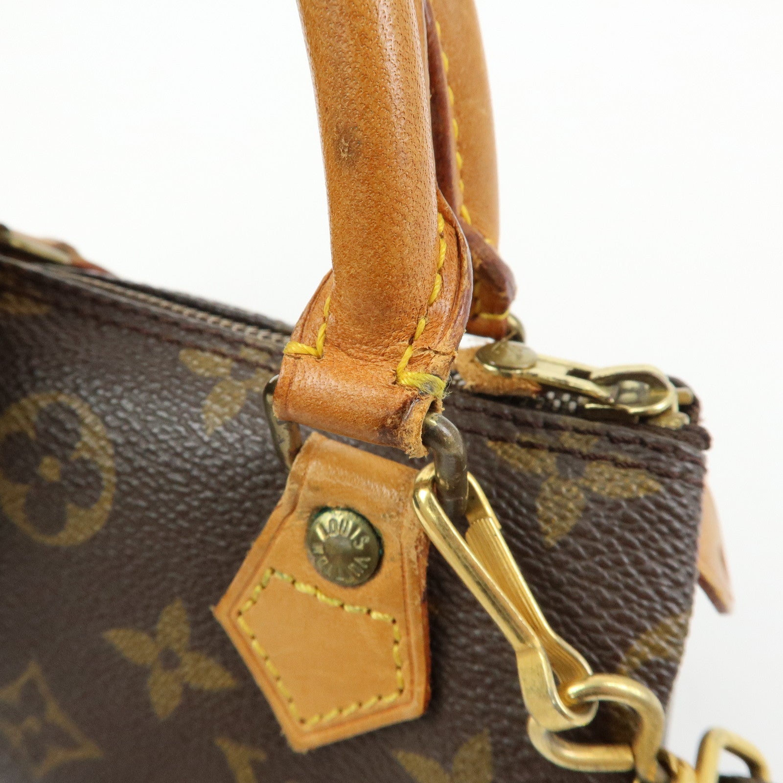 Louis Vuitton Monogram Canvas Mini Speedy Hand Bag & Strap M41534