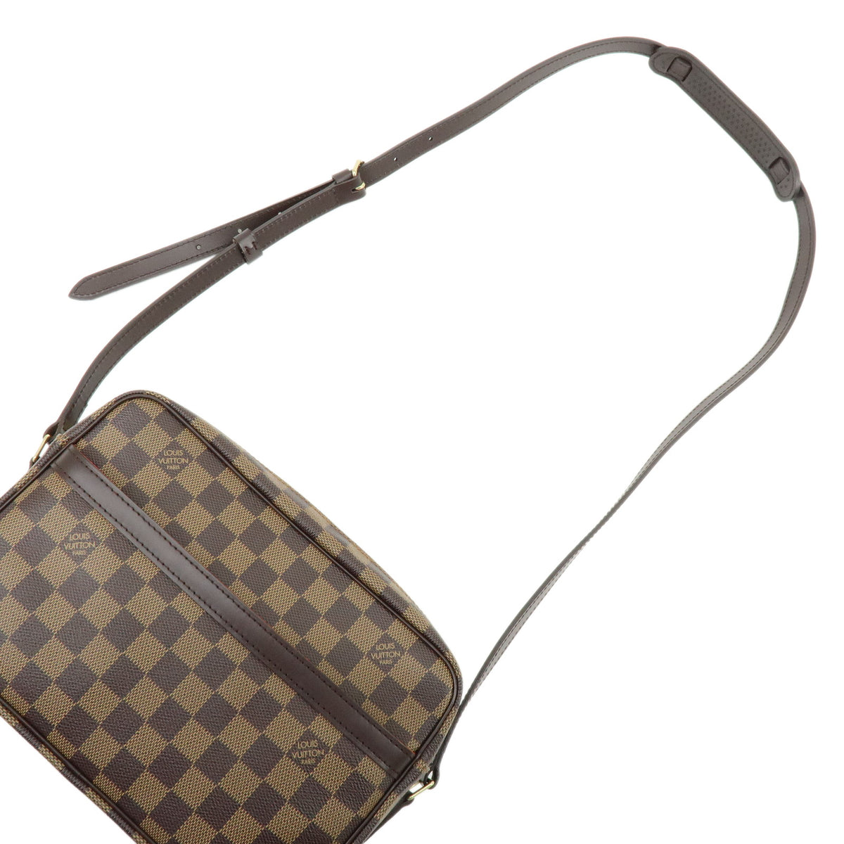 Louis Vuitton Damier Ebene SPO Trocadero 27 Shoulder Bag Brown N48085
